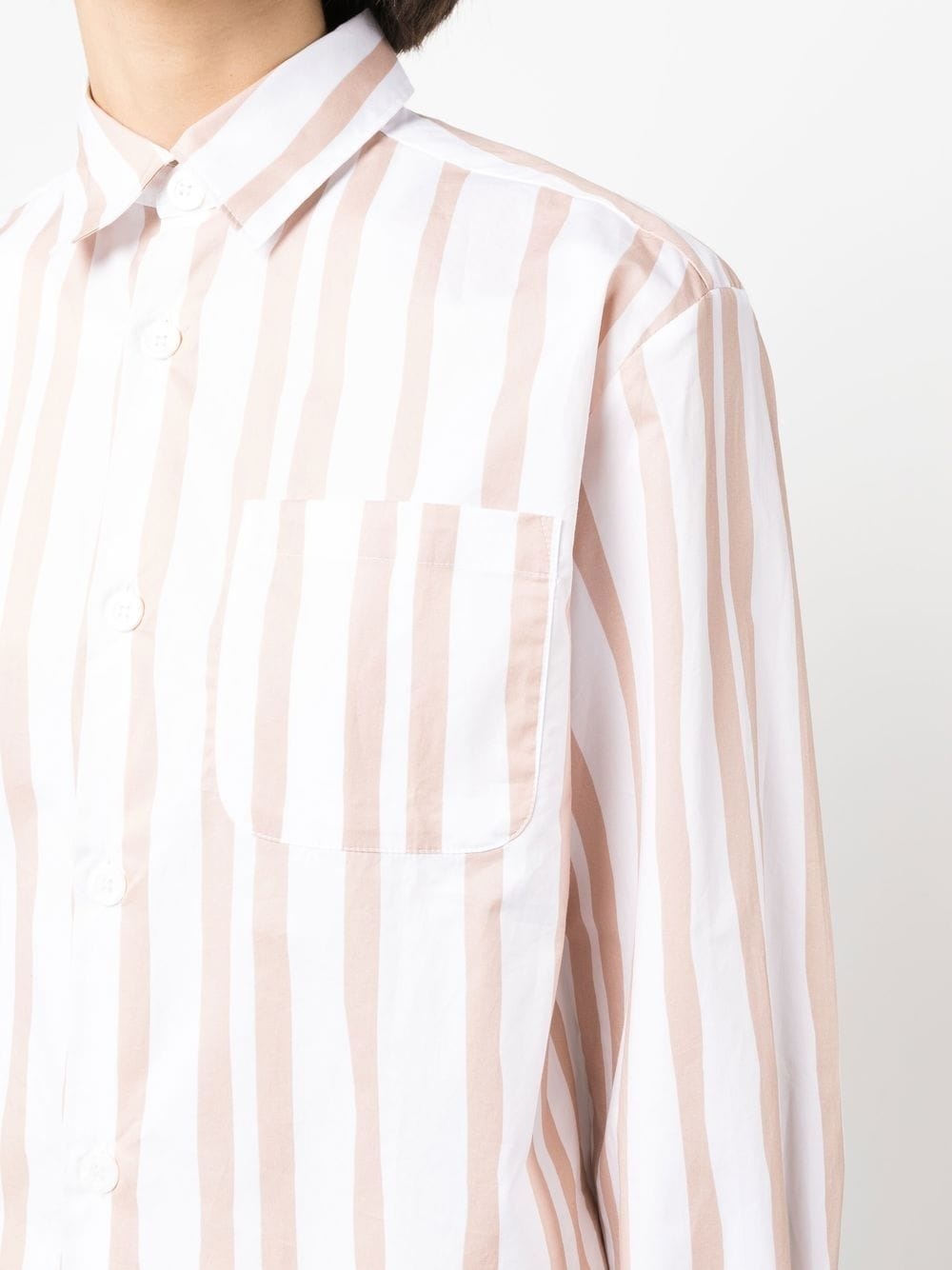stripe cotton shirt - 5