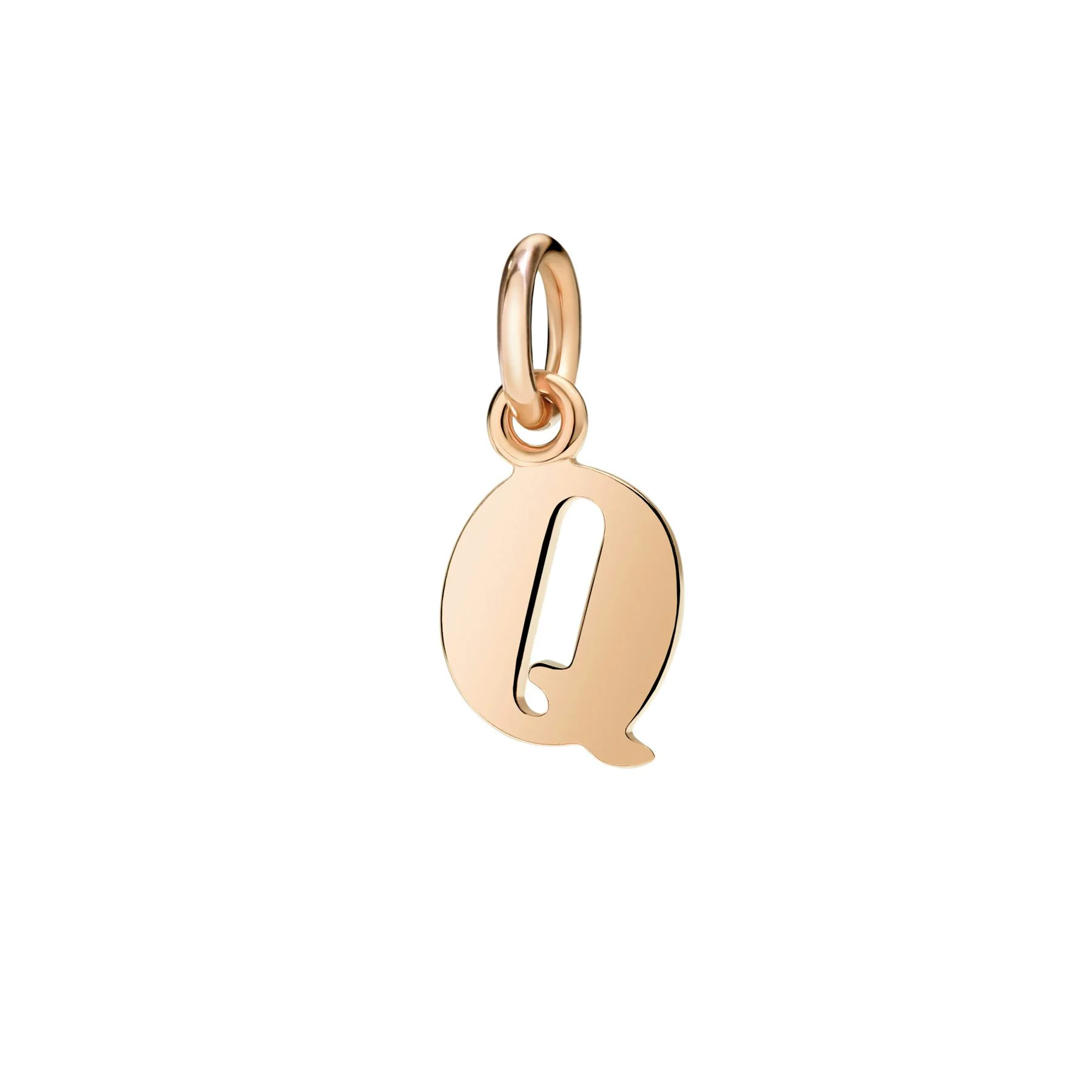 ROSE GOLD LETTER Q CHARM - 1