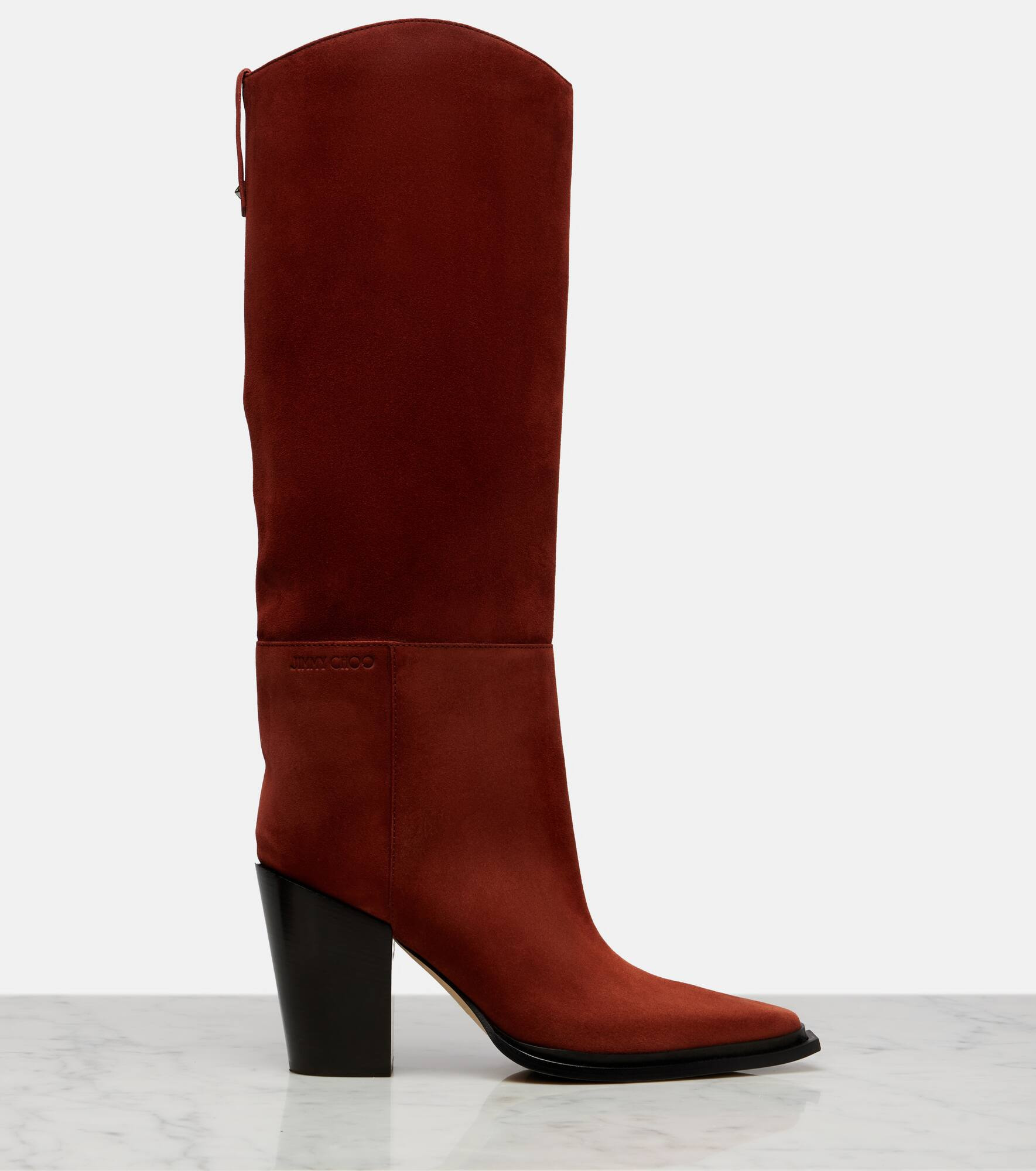 Cece 80 suede knee-high boots - 4