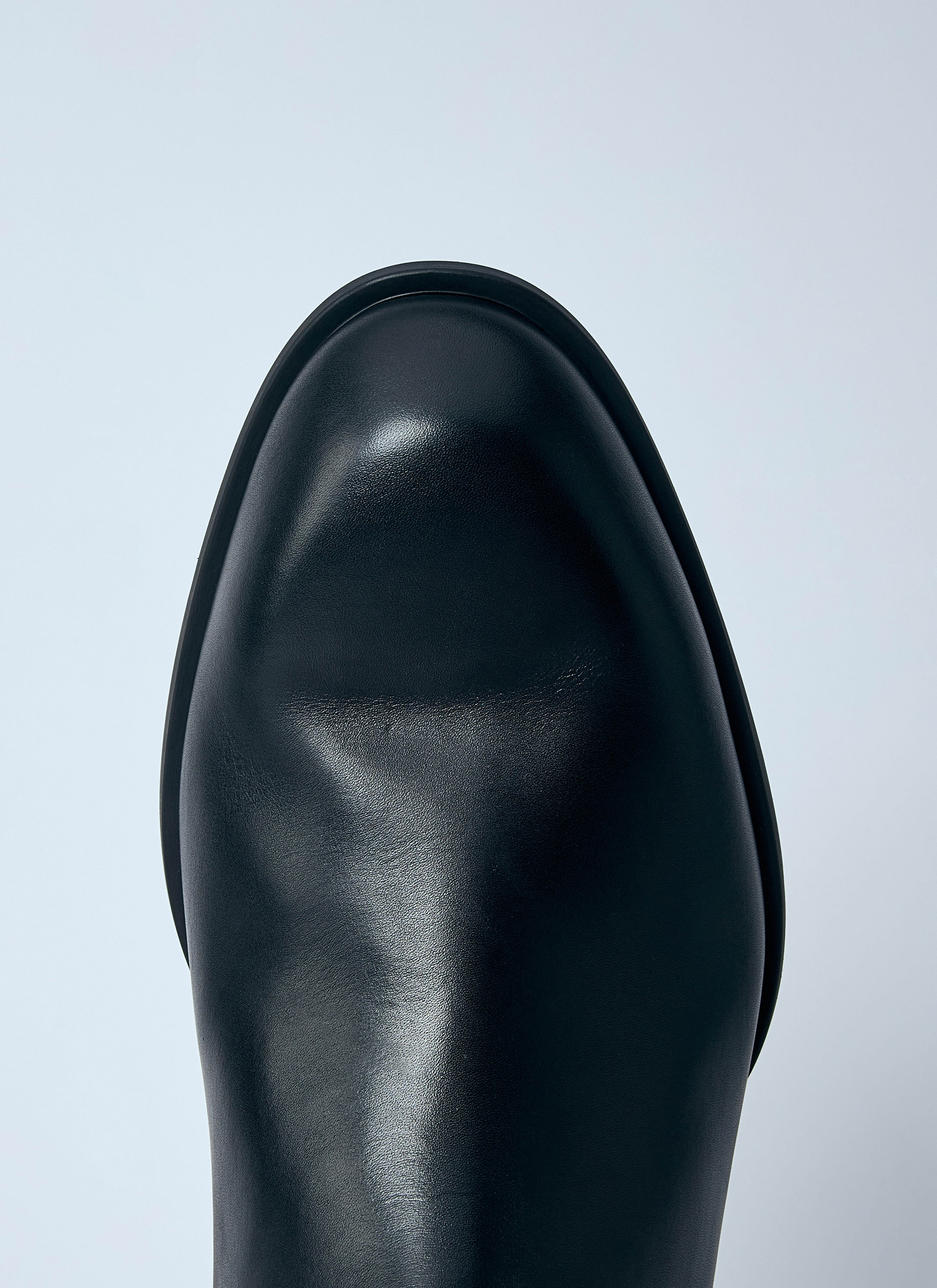 Jil Sander Men Leather Zip-Up Ankle Boot - 6