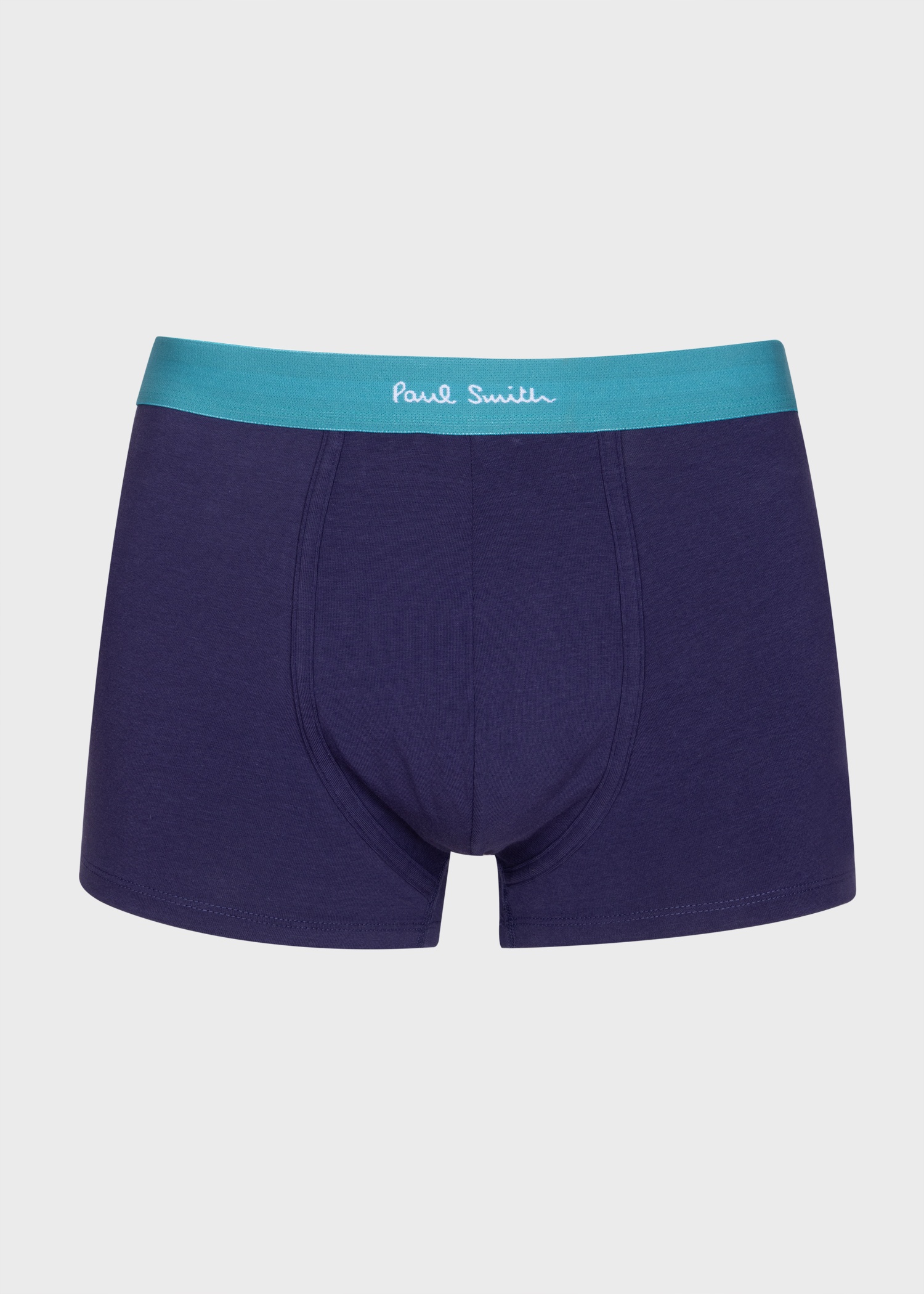 Cotton-Blend Navy Stripe Mixed Boxer Briefs Three Pack - 3