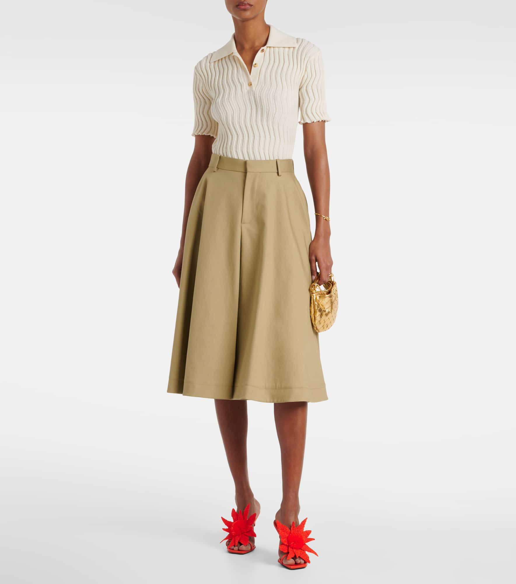 Adam raffia-trimmed leather mules - 3