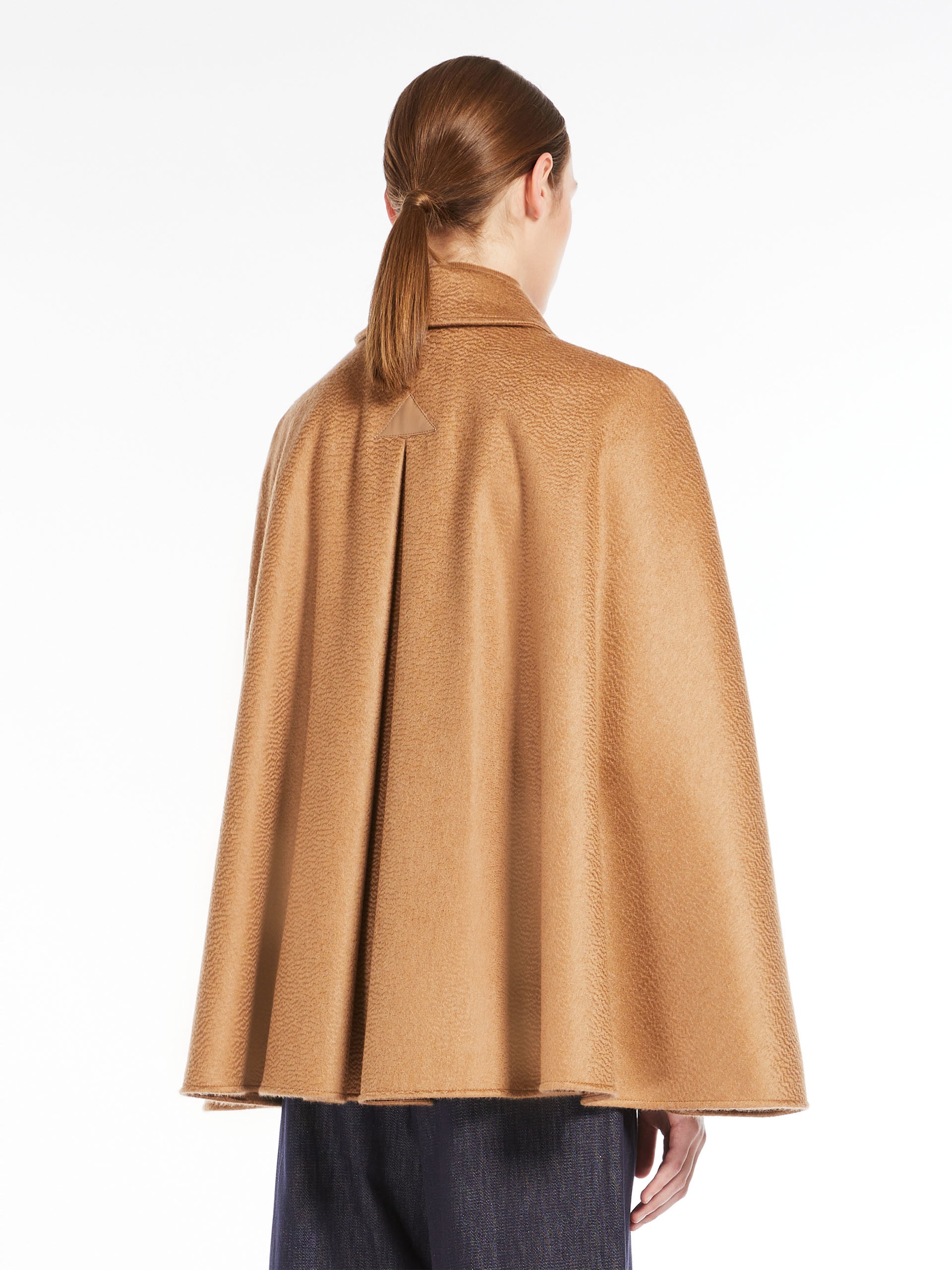 OBLIQUA Wool and cashmere cape - 4