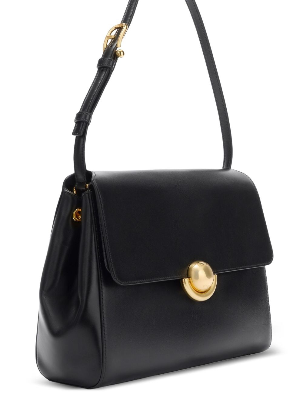 sfera-clasp leather shoulder bag - 3
