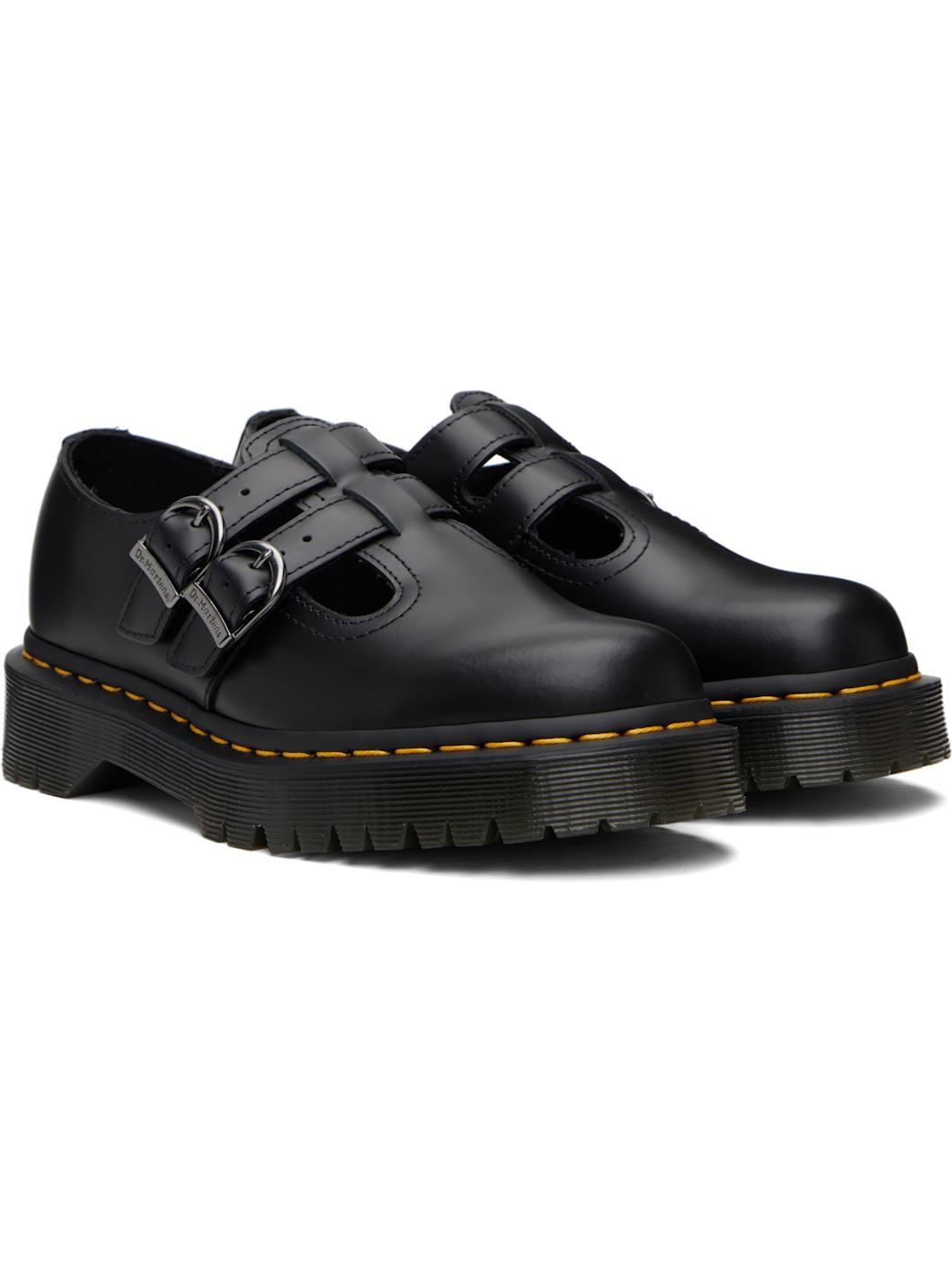 Black 8065 II Bex Platform Mary Jane Loafers - 4