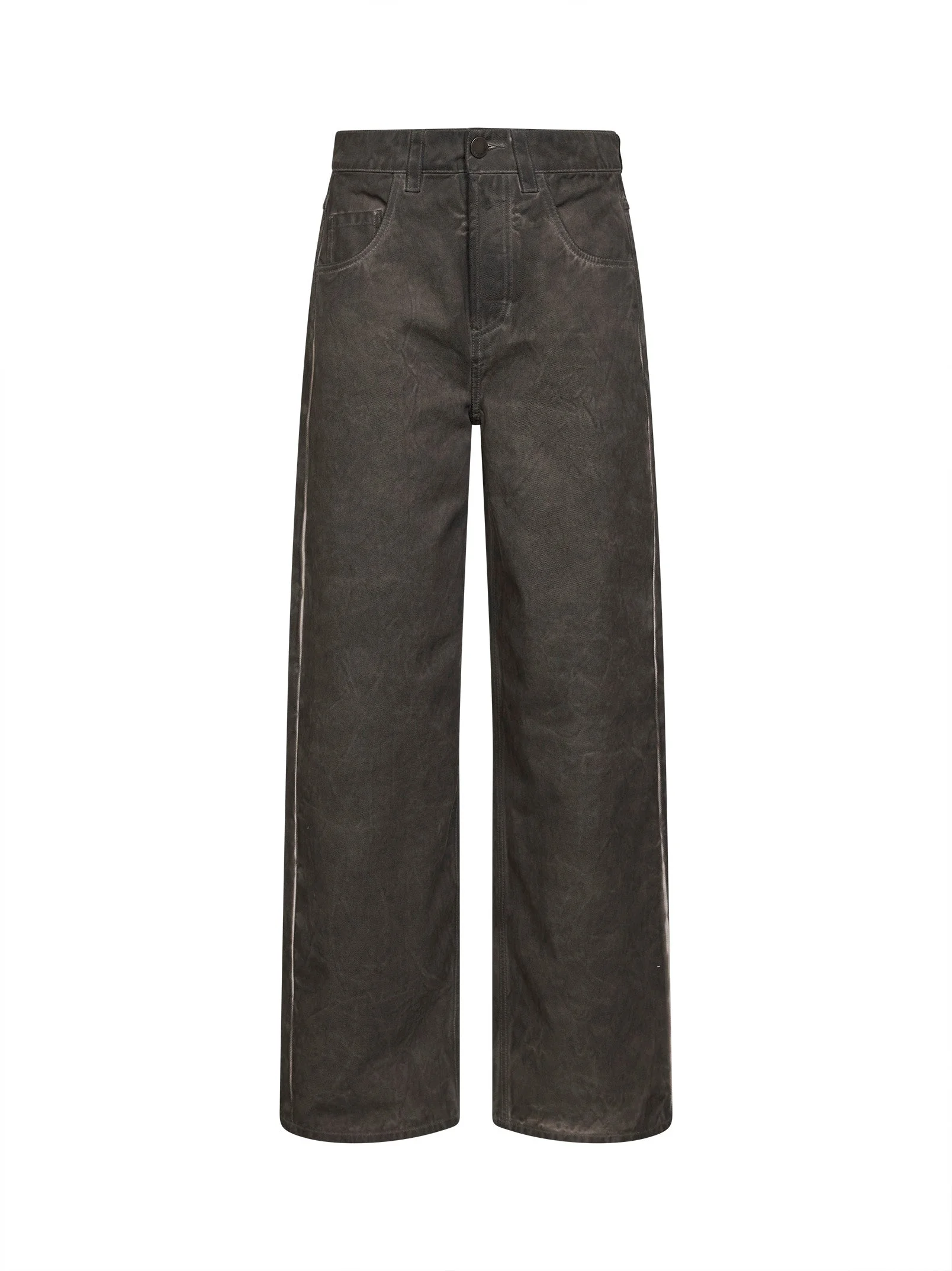 Grey brown washed denim Phyllis jeans - 1