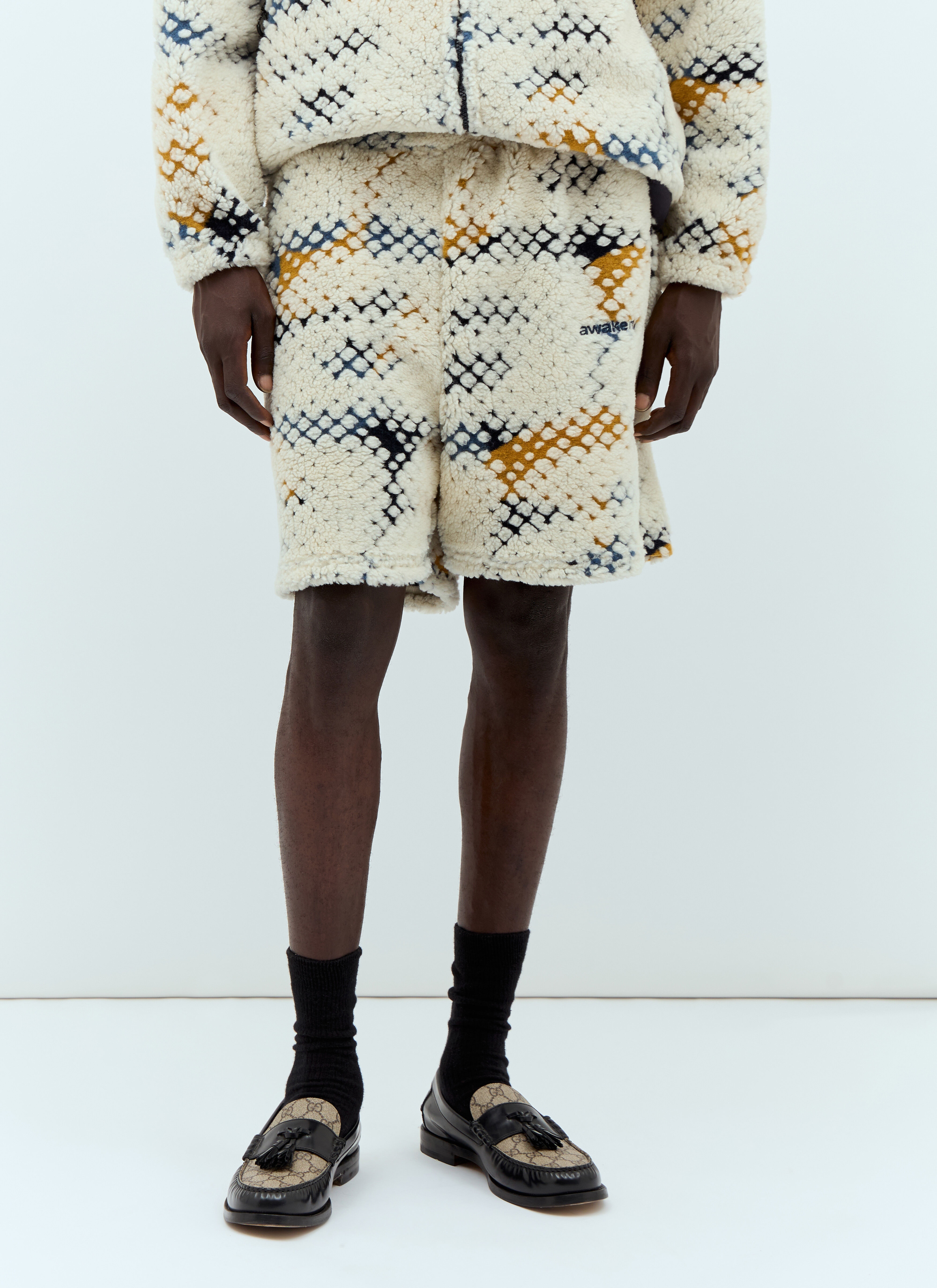 Printed Fleece Shorts - 1