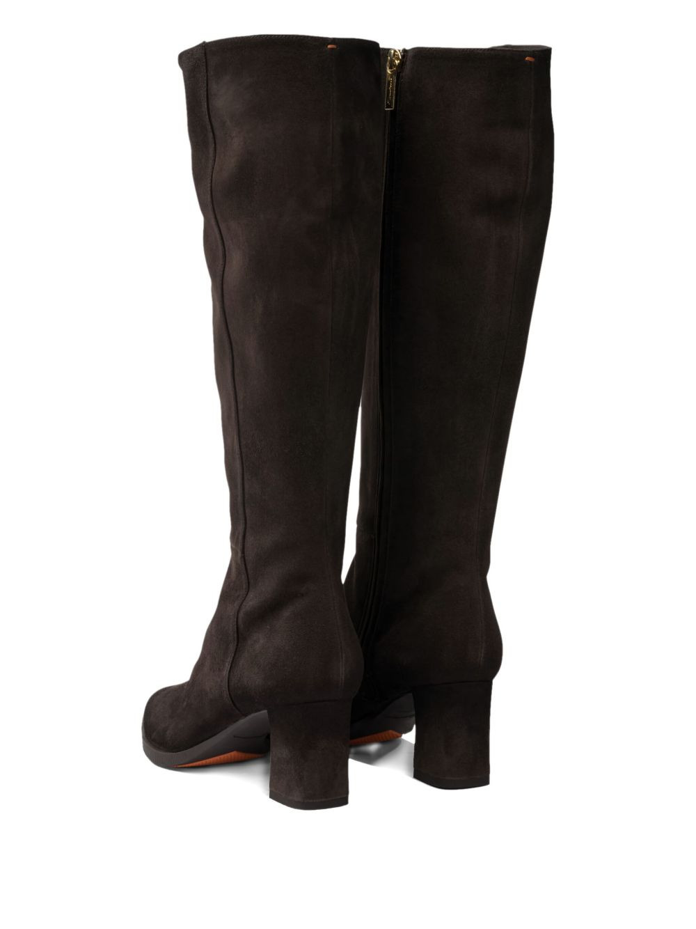 65mm block-heel suede boots - 4