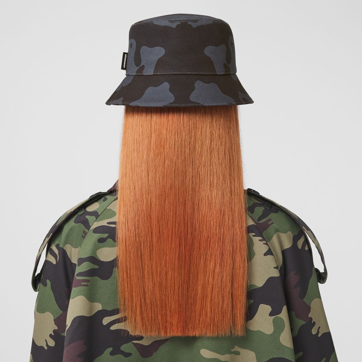 Camouflage Print Cotton Bucket Hat - 8