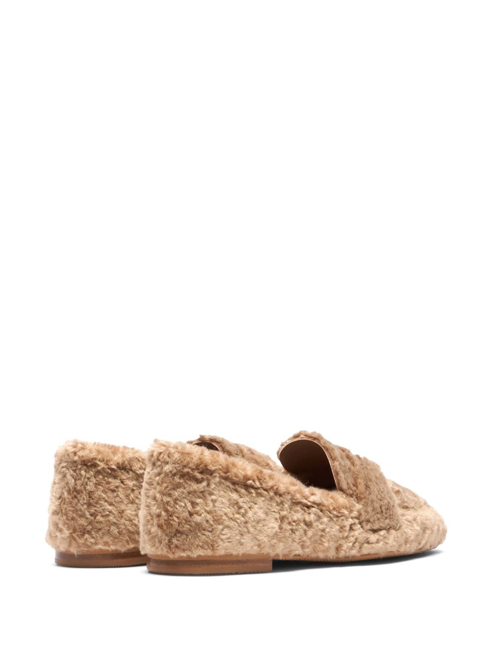 faux-fur loafers - 4