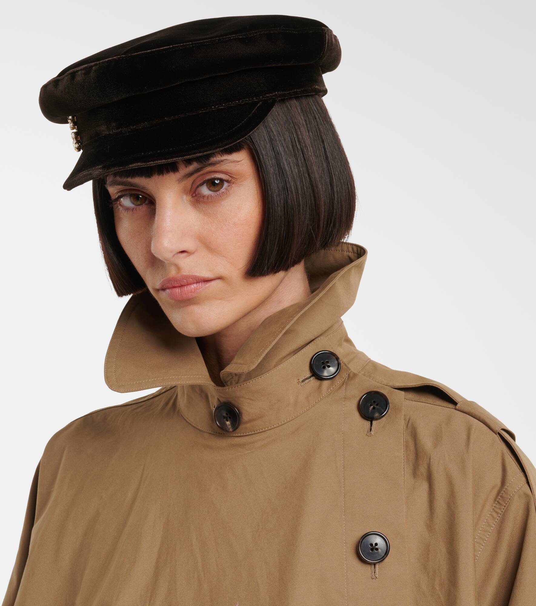 Velvet newsboy cap - 5