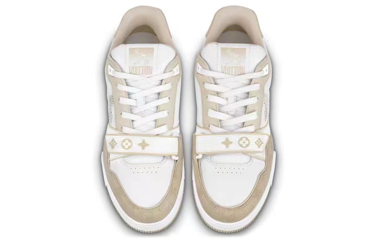 LOUIS VUITTON LV Trainer 'White Beige Velcro' 1A9ZC2 - 2