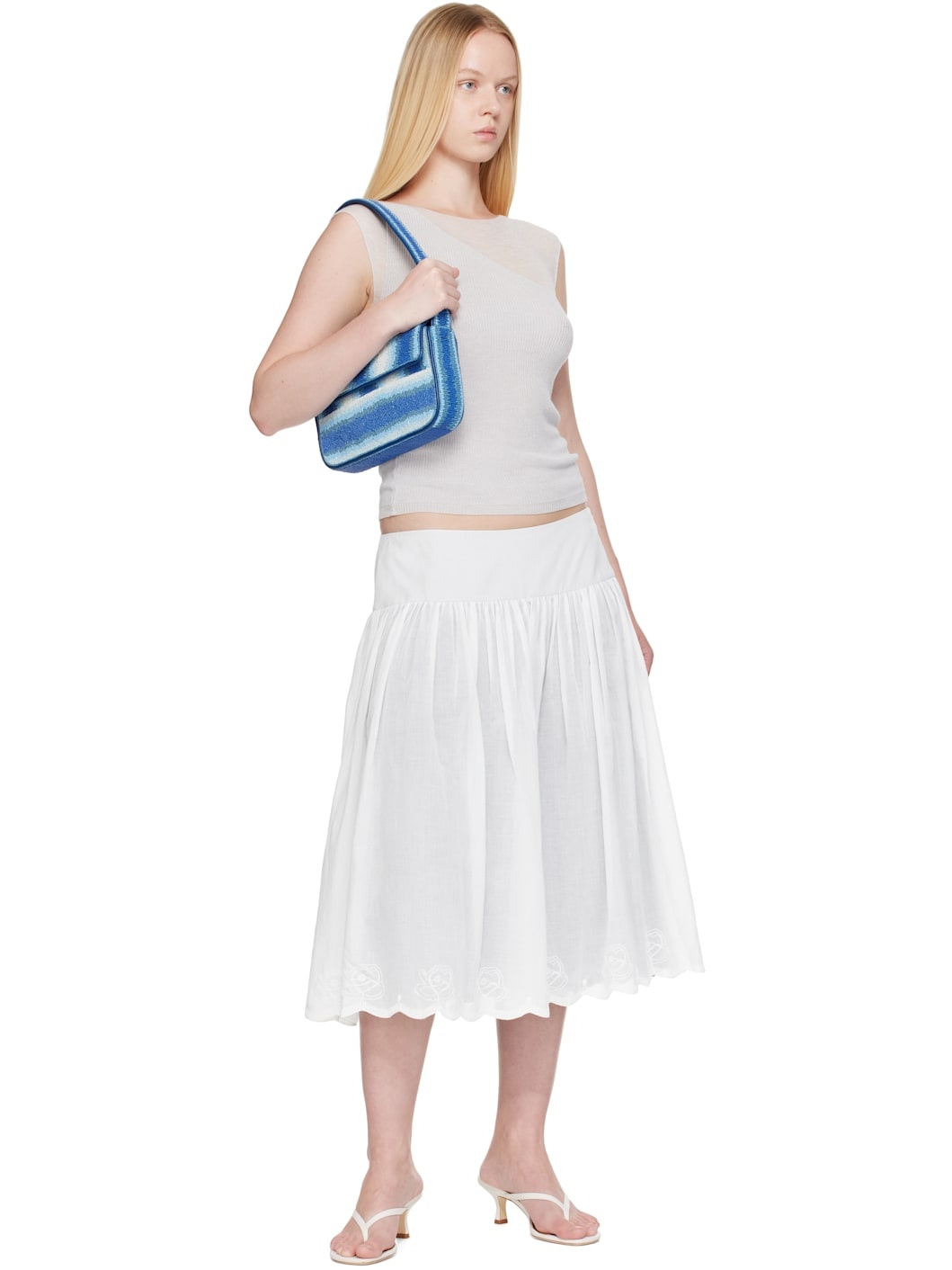Blue Tommy Beaded Bag - 4