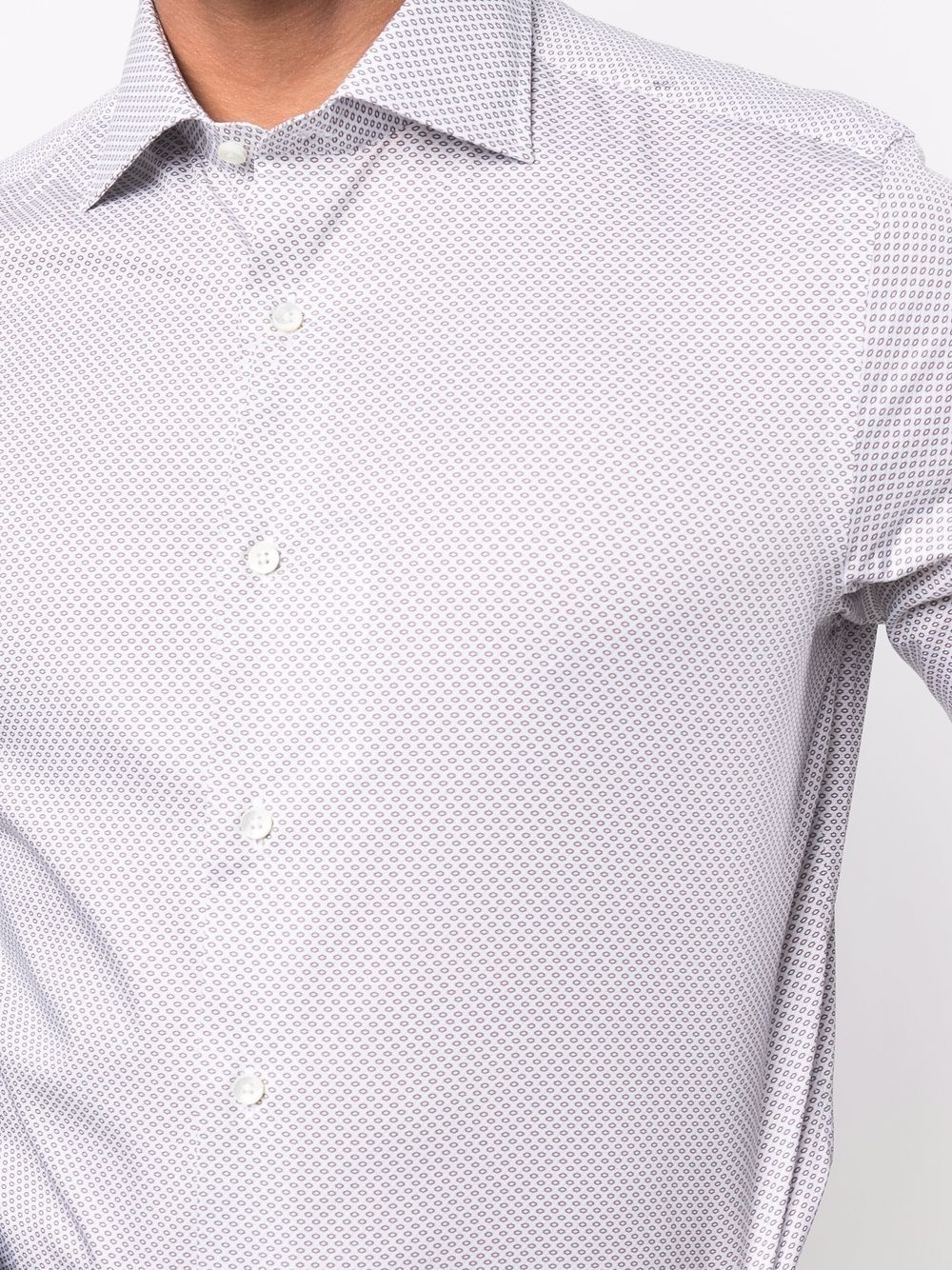 spot-patterned long-sleeve shirt - 5