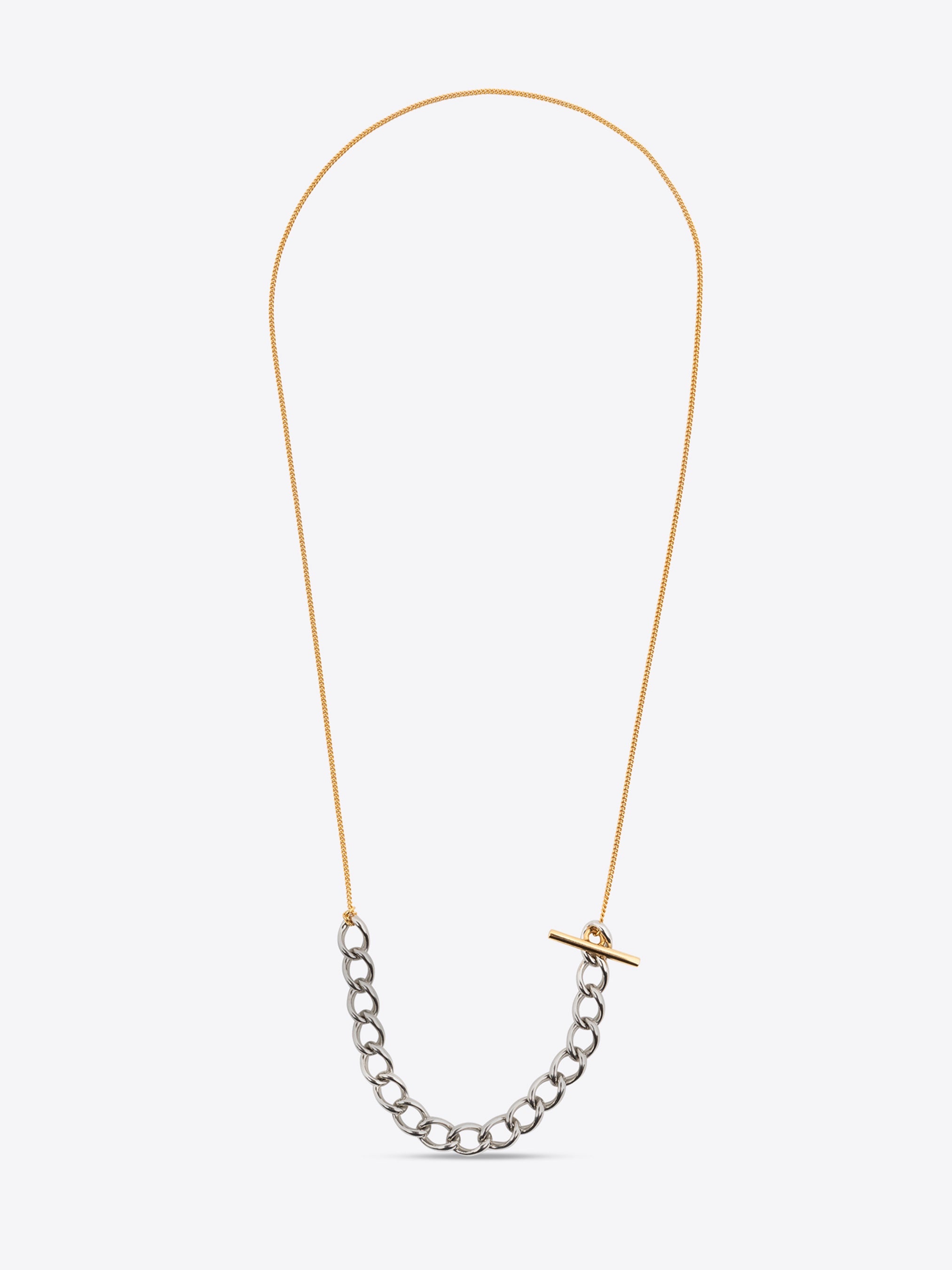 CONTRAST CHAIN NECKLACE - 1