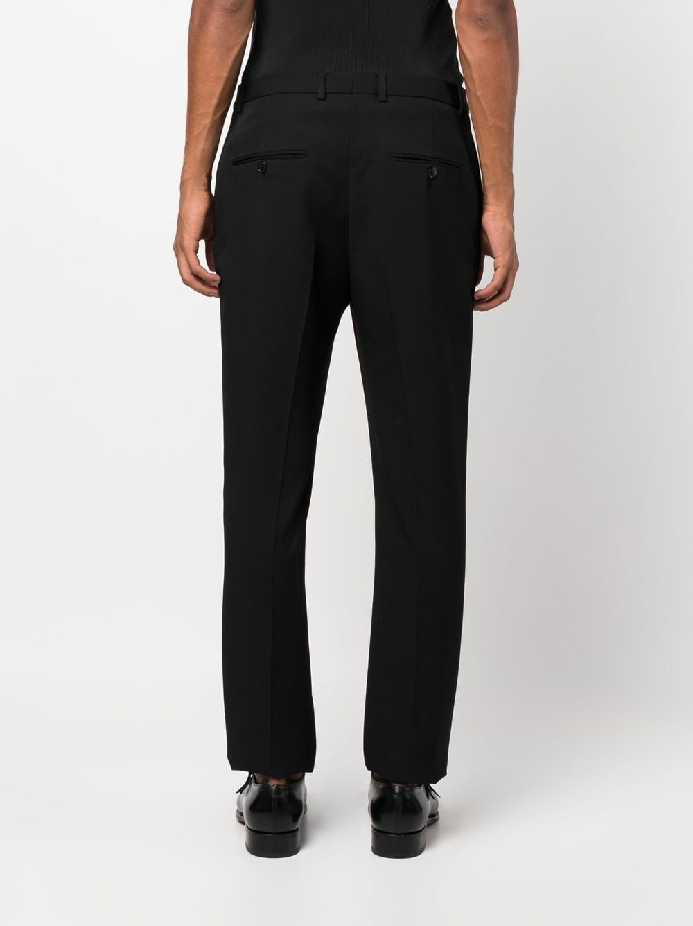 straight-leg tailored trousers - 4