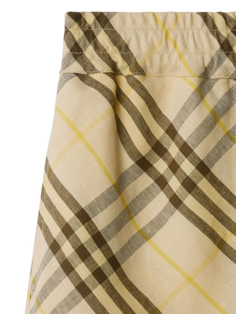 Check linen shorts - 5