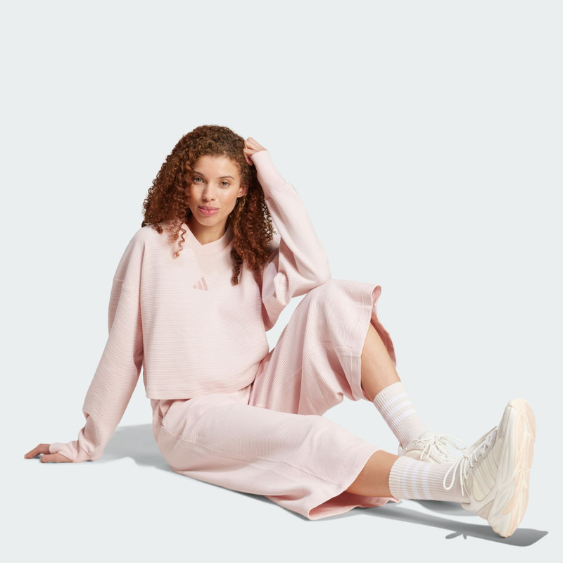 ALL SZN Rib 7/8-Length Wide Leg Pants 4