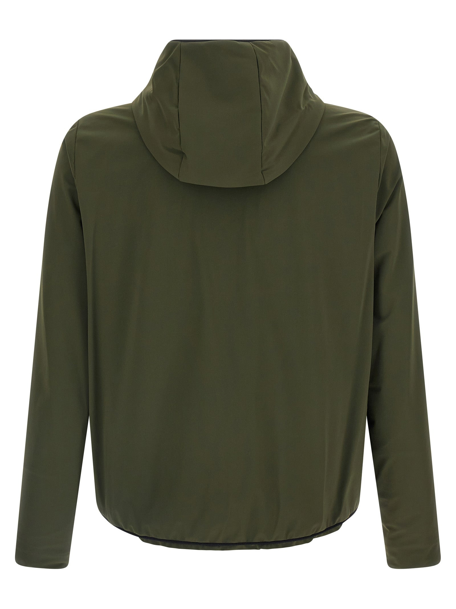 Silicone Logo Jacket Puffer Jackets Green - 2