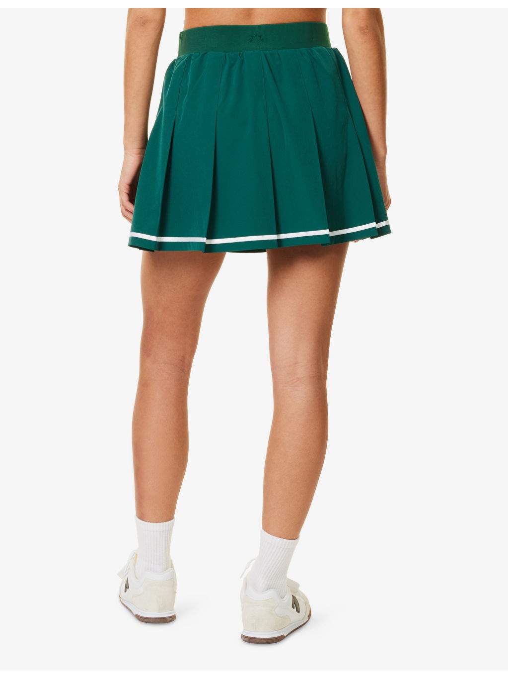 Clarendon Pleated Stretch-Woven Mini Skort - 4