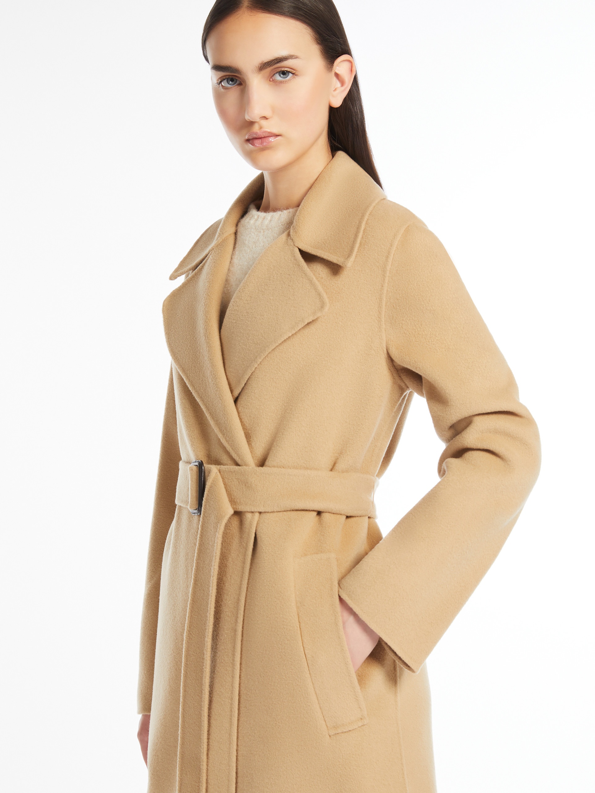 MANU Long wool robe coat - 5