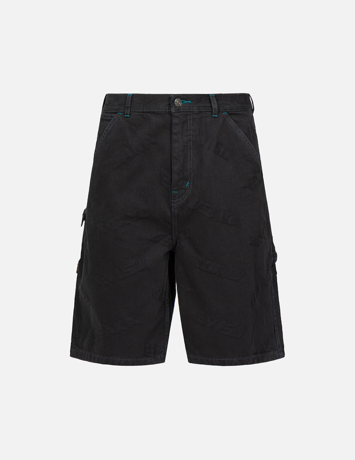 ALLOVER LOGO JACQUARD SHORTS WITH MULTIPLE POCKETS - 2
