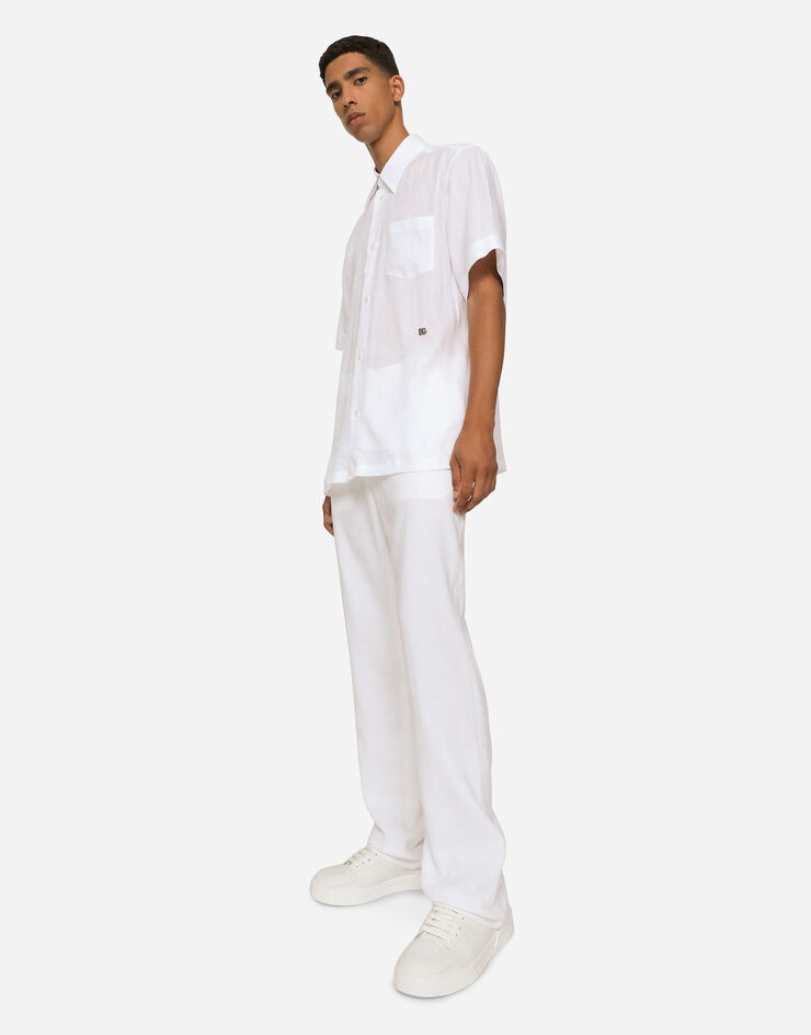 Linen Hawaiian shirt with DG hardware - 5