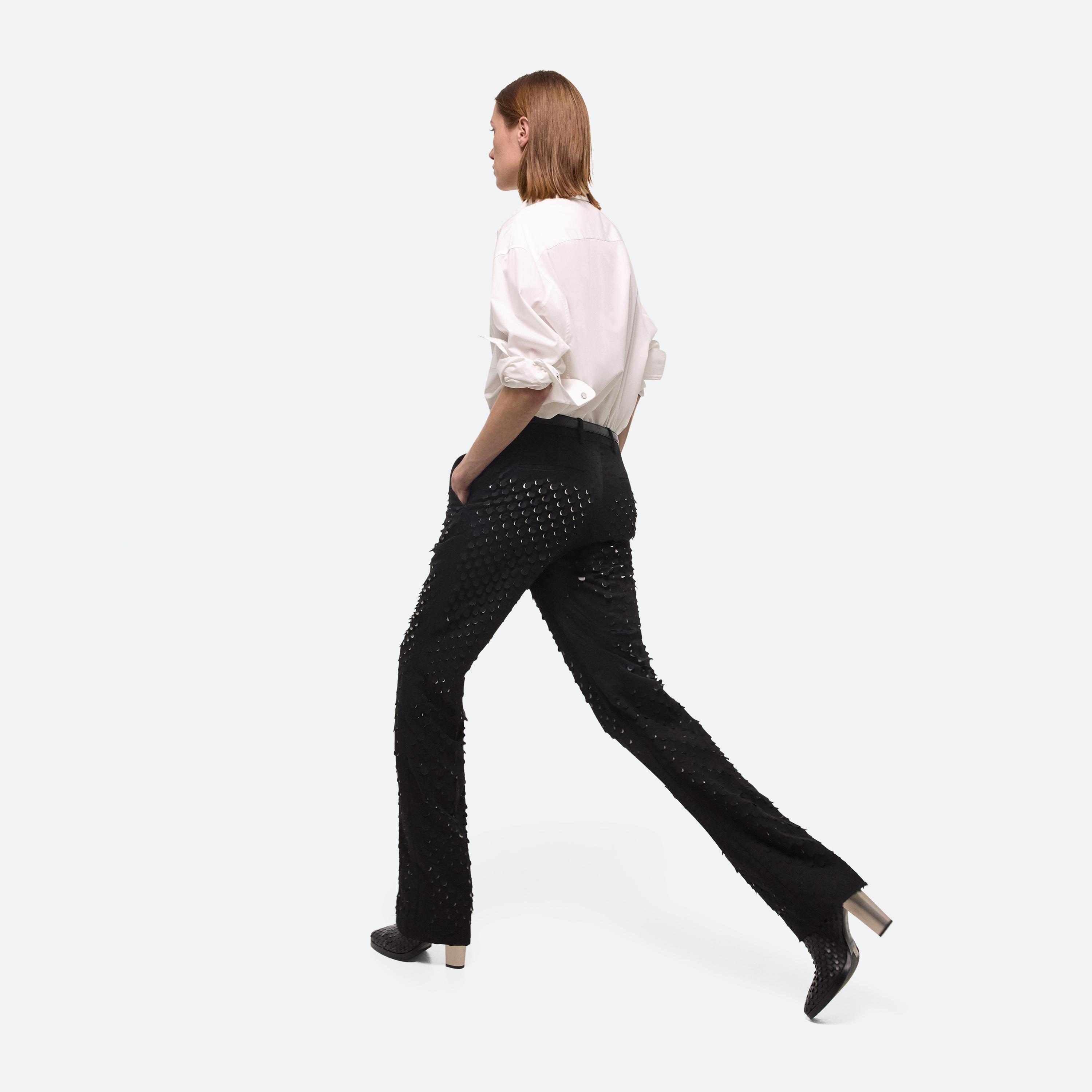 HOLE-PUNCHED CAR TROUSER - 7