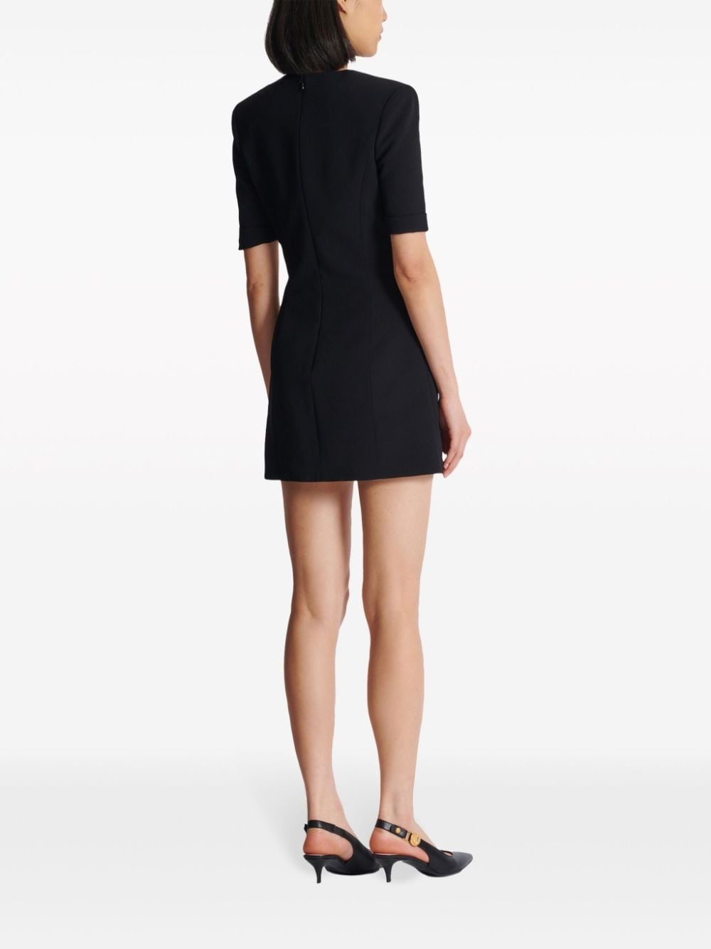 tailored textured minidress - 4