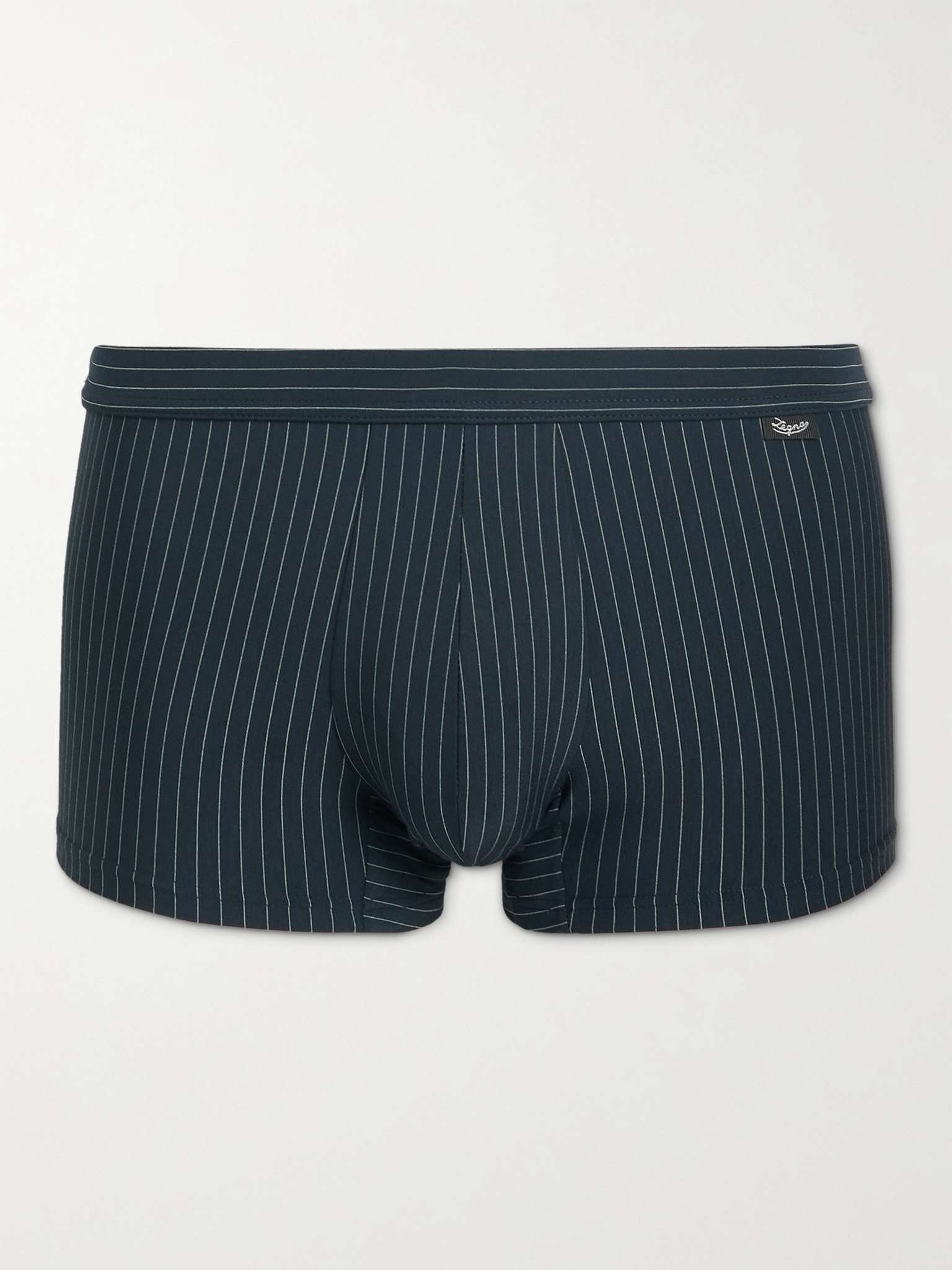 Pinstriped Stretch Micro Modal Boxer Briefs - 1