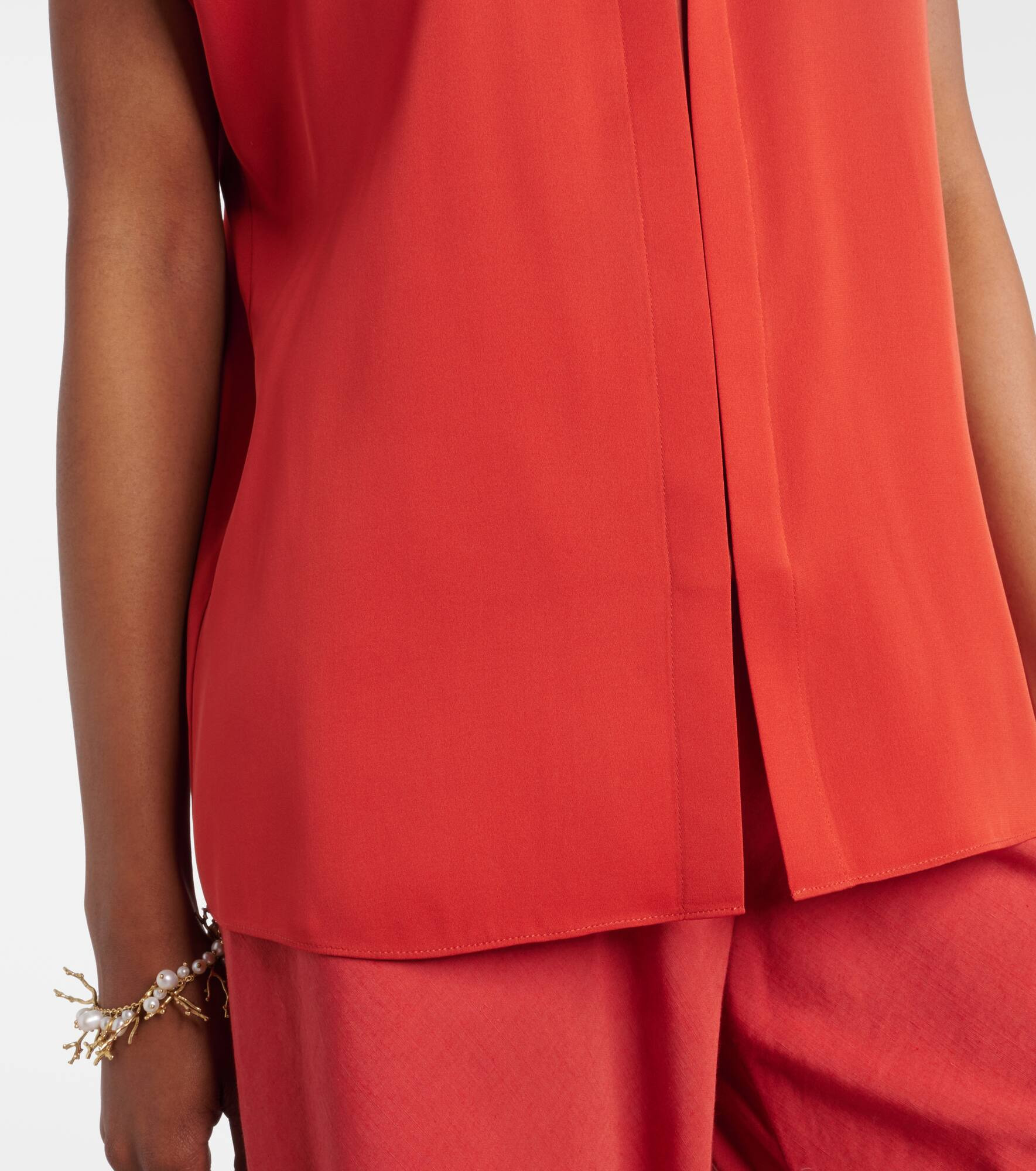 Silk-blend blouse - 5