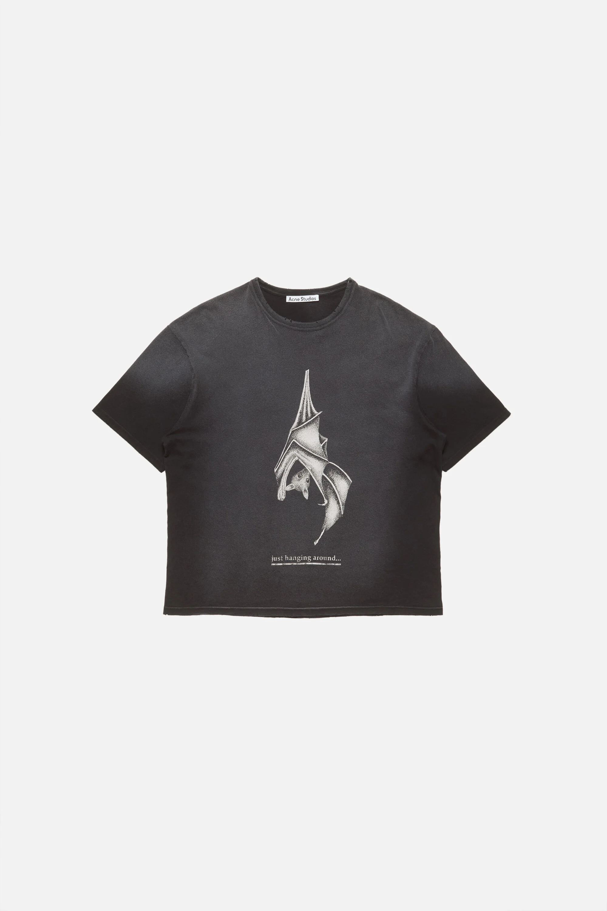 Graphic bat t-shirt - Faded black - 1