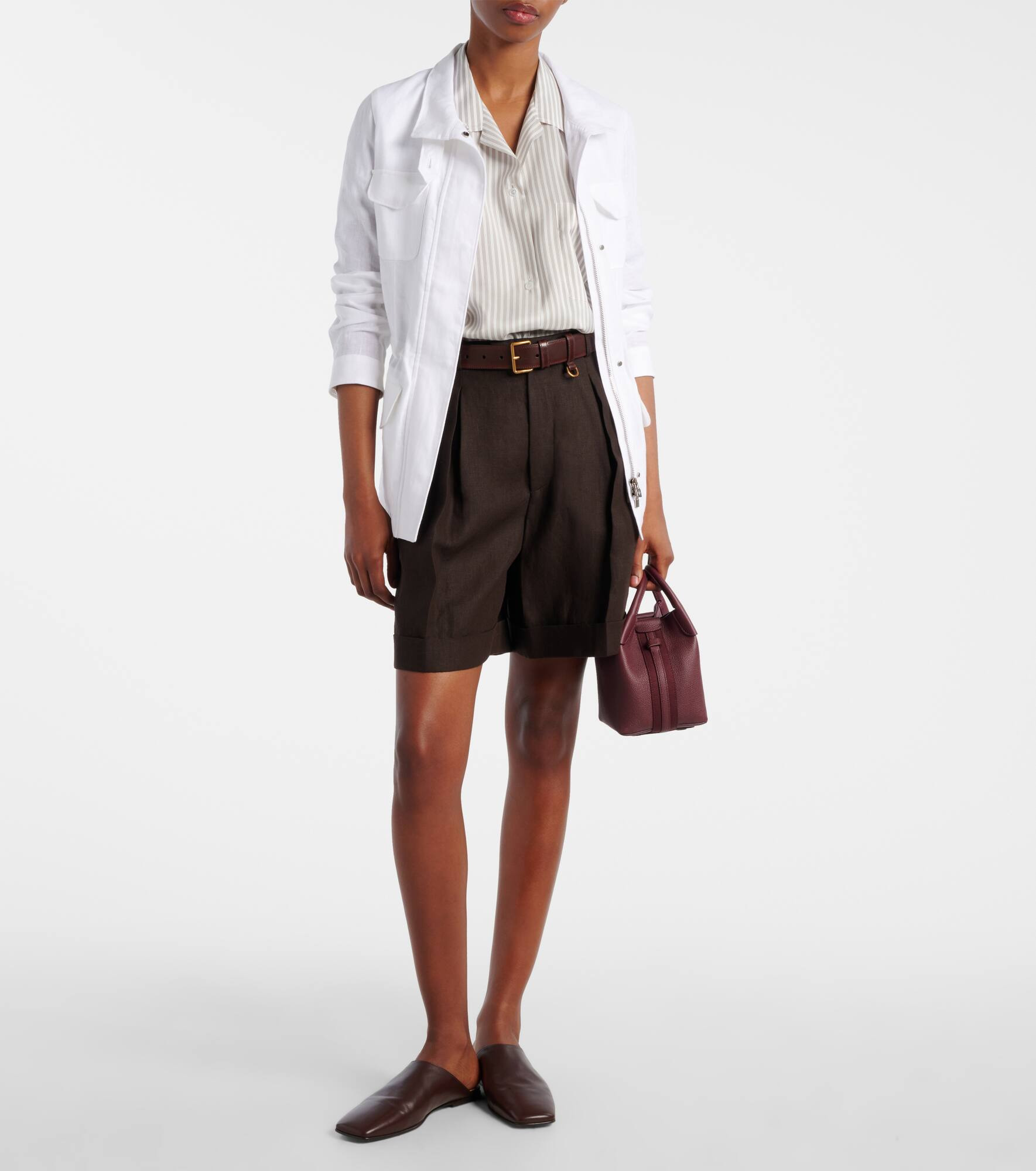 Combray linen Bermuda shorts - 2