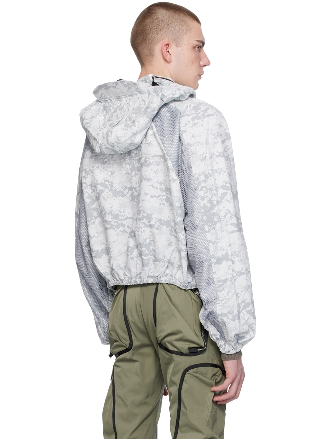 SSENSE Exclusive Off-White Parachute Jacket - 3