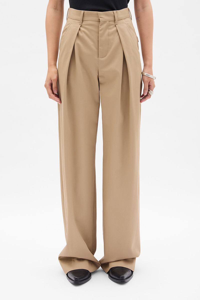Nouk Wide Leg Pleated Trousers 1