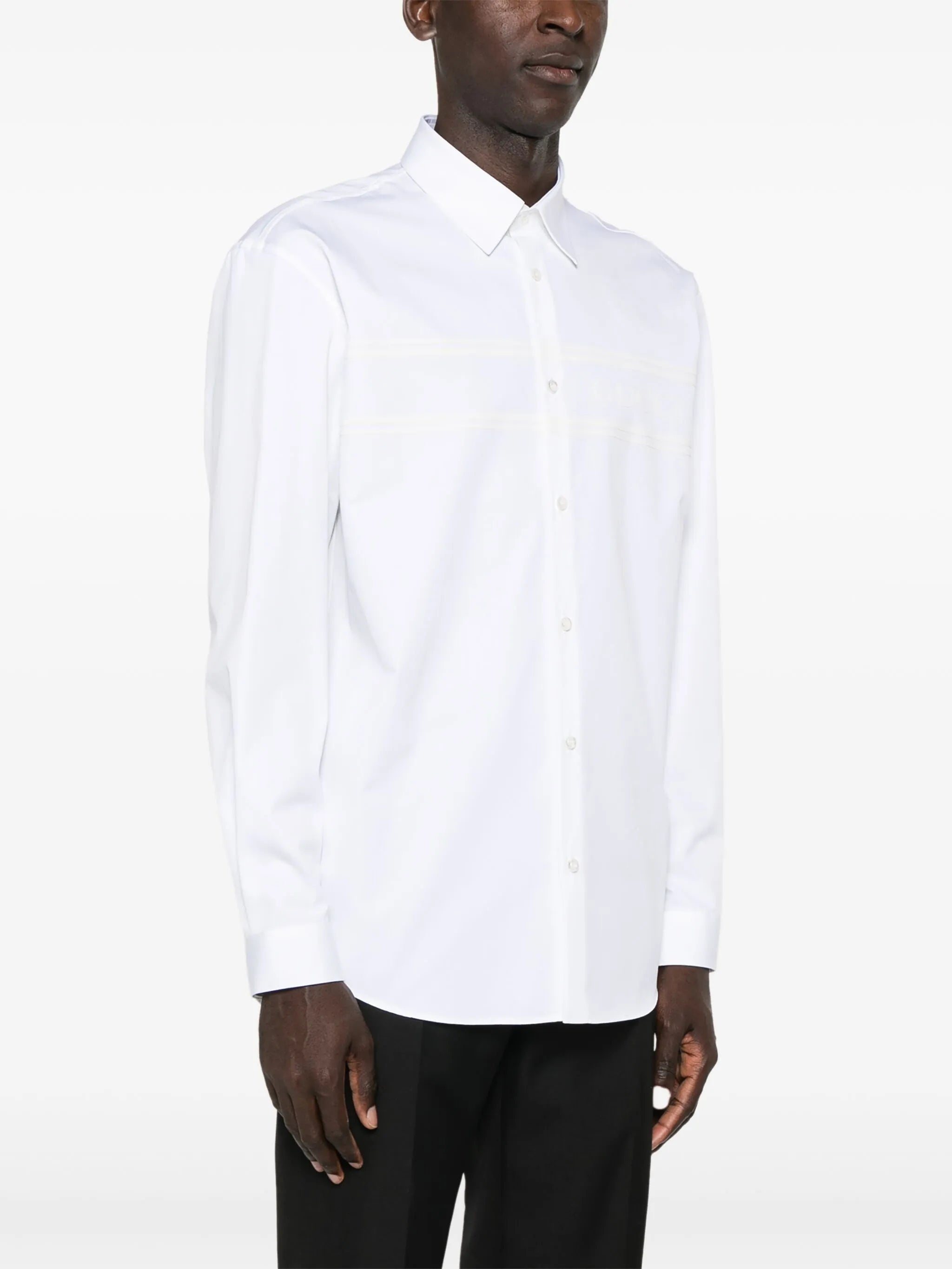 Logo-appliqué Cotton Shirt - 4