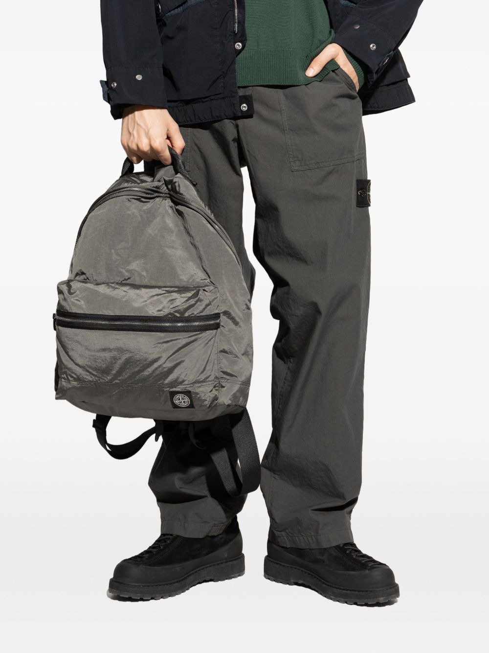 top-handle zip-fastening backpack - 2