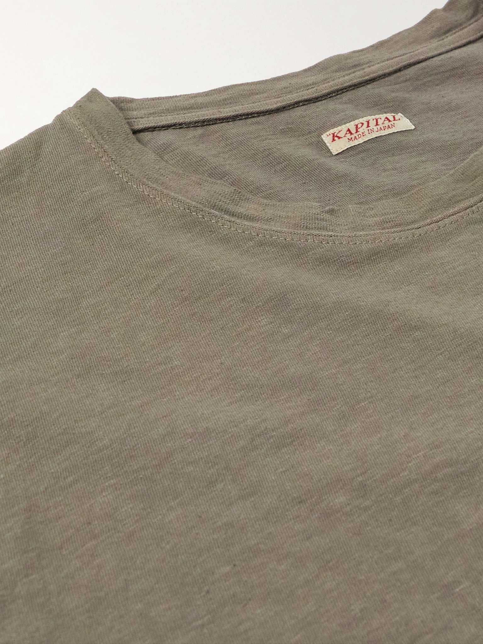 Embroidered Tie-Dyed Cotton-Jersey T-Shirt - 5