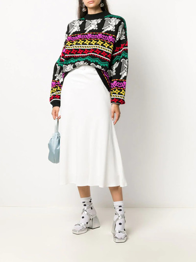 MSGM intarsia wool jumper outlook