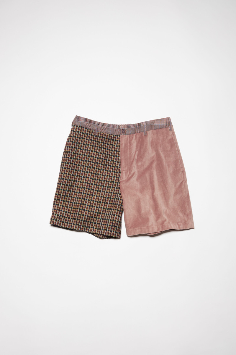 Patchwork shorts - Pink/purple 1