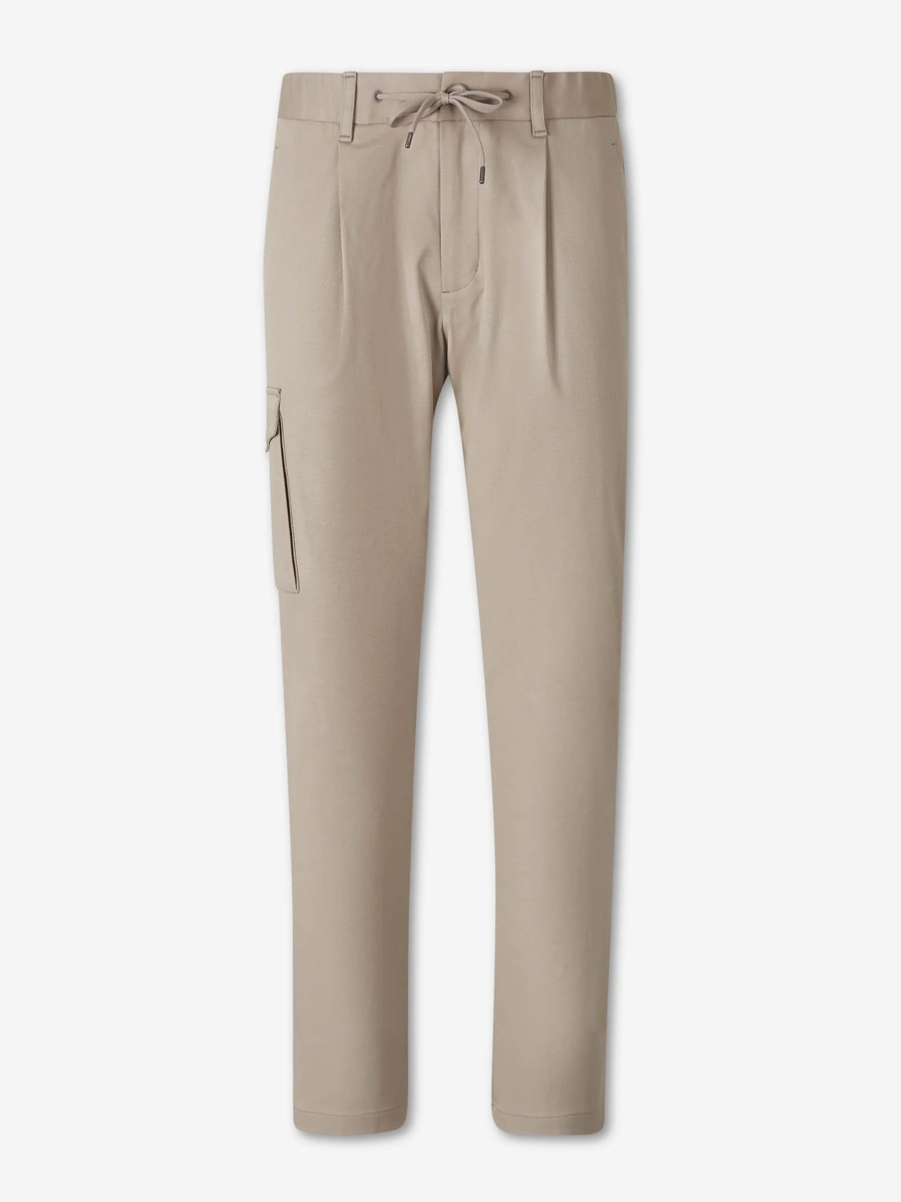 COTTON STRAIGHT LEG TROUSERS - 1