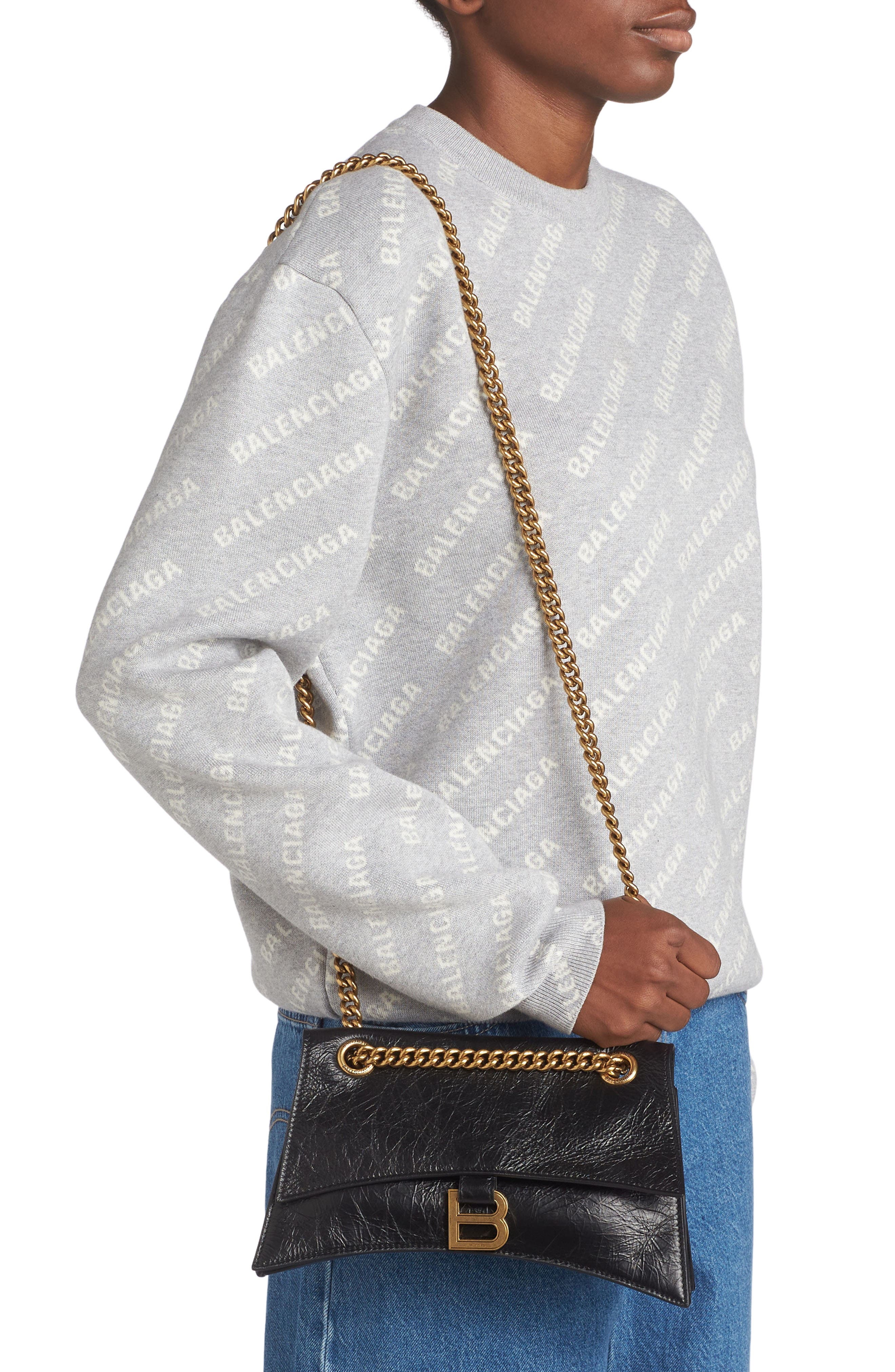 Crush Leather Shoulder Bag - 3