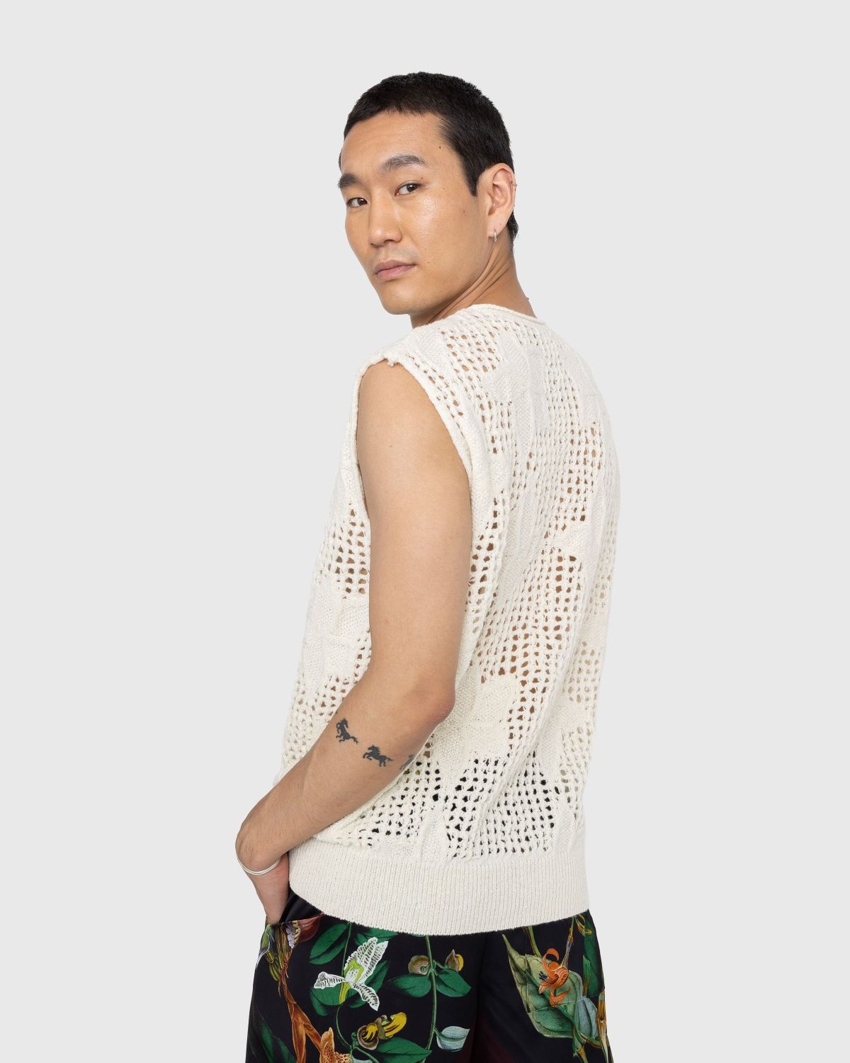 Dries van Noten – Meddo Knit Sweater Vest Ecru - 3