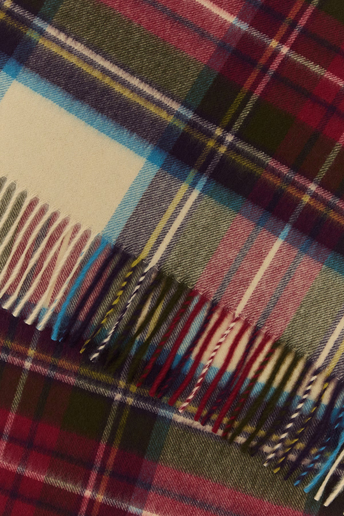 Embroidered cashmere scarf - 2