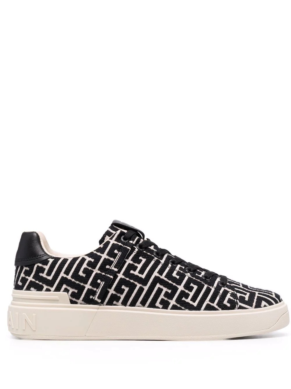 B-Court monogram-pattern sneakers - 1