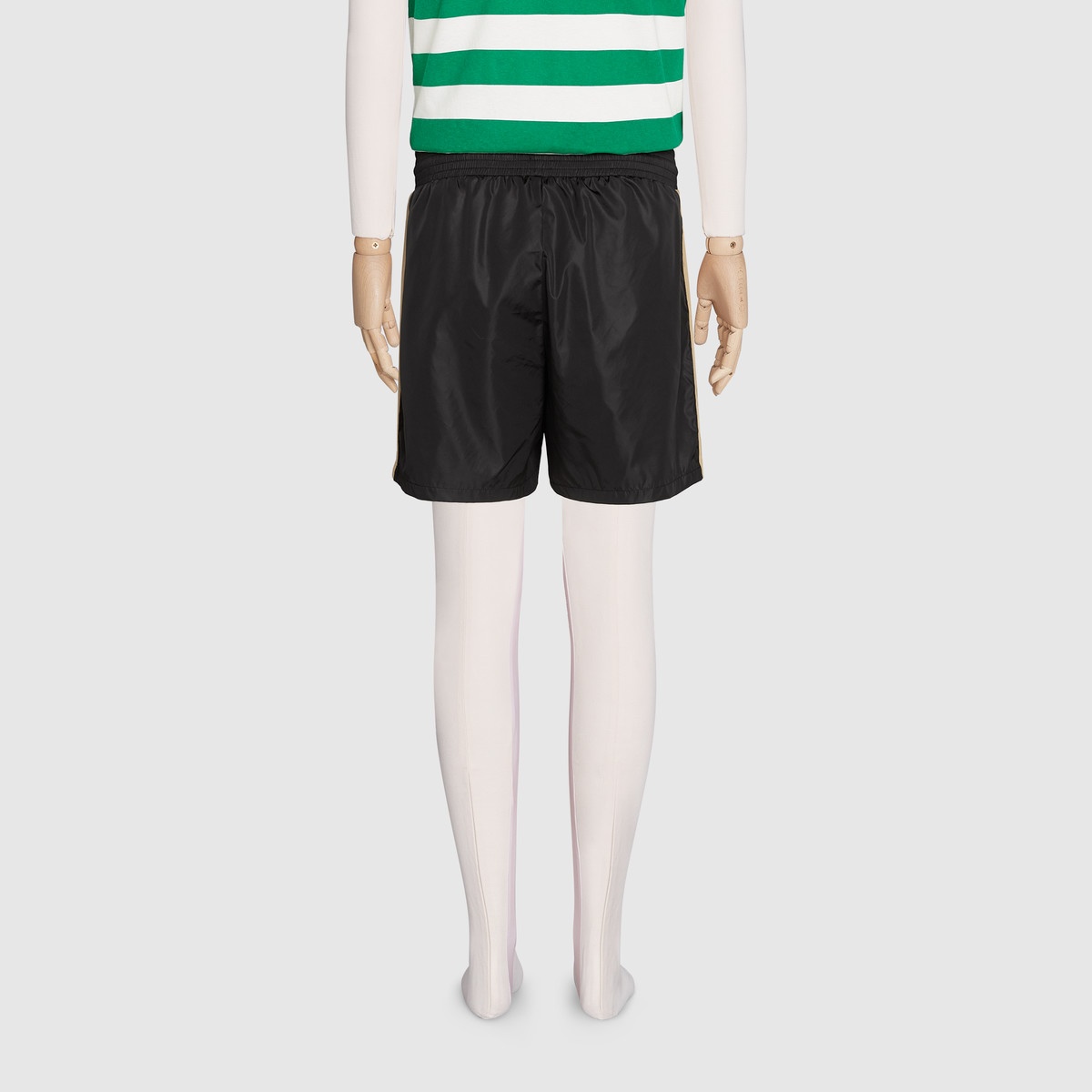 Swim shorts with Gucci label - 4