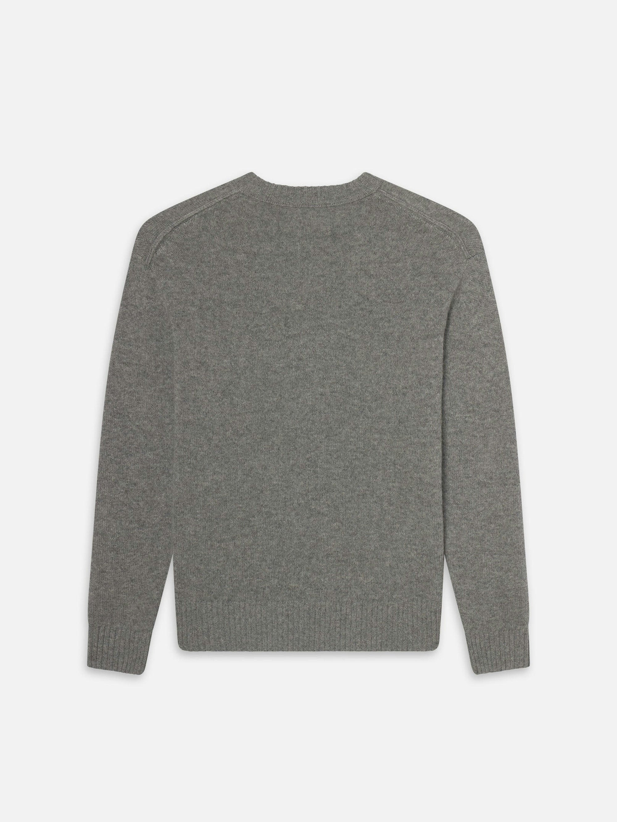 Cashmere Crewneck Sweater in Gris - 4