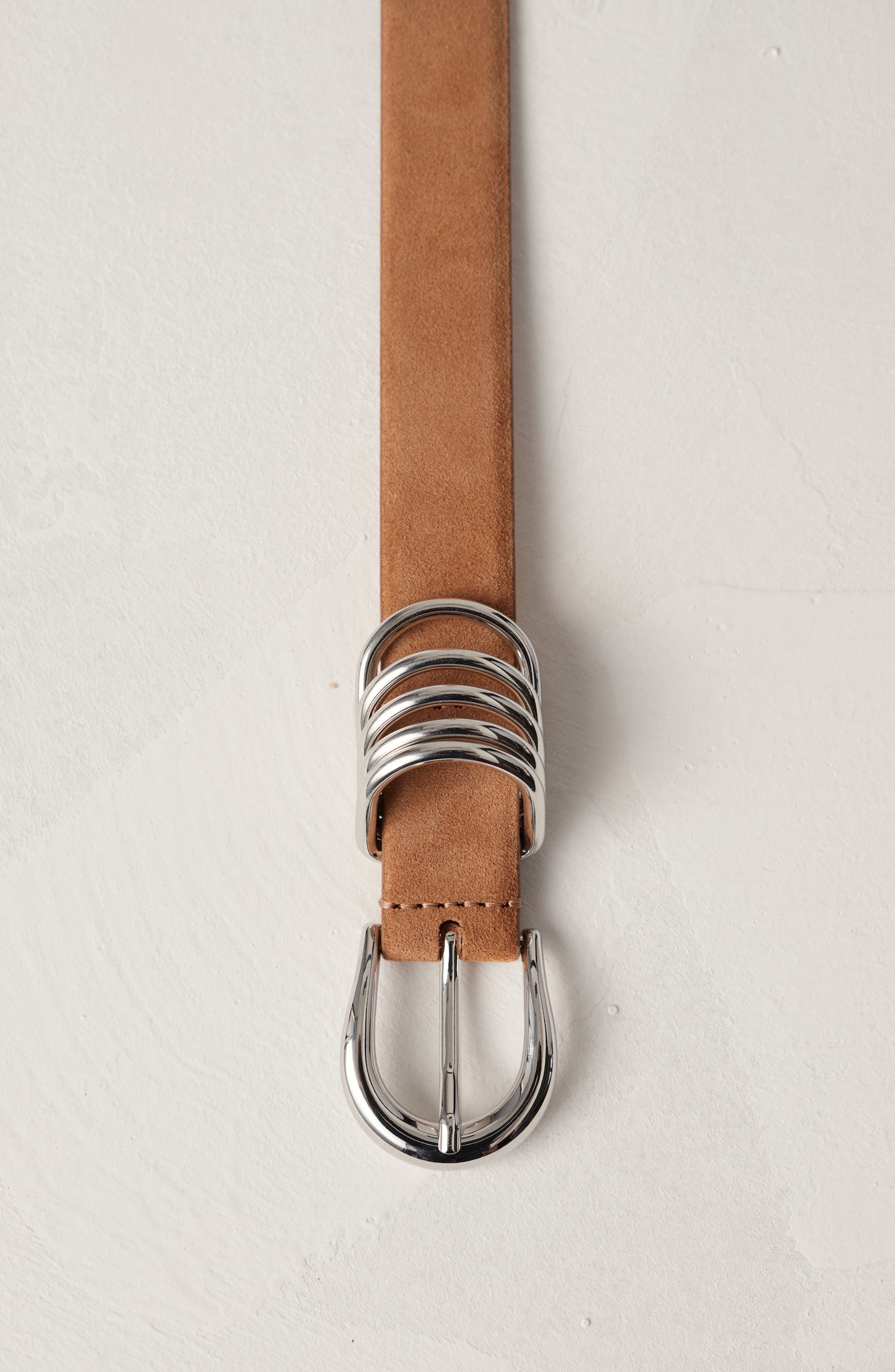 Déhanche Hollyhock Suede Belt in Caramel Suede/silver at Nordstrom - 5