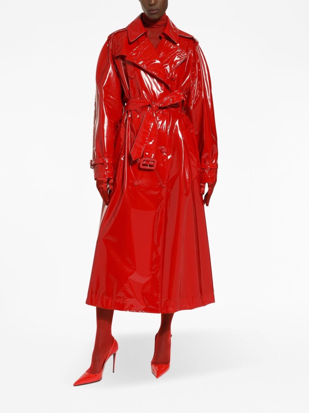 storm-flap patent trench coat - 3