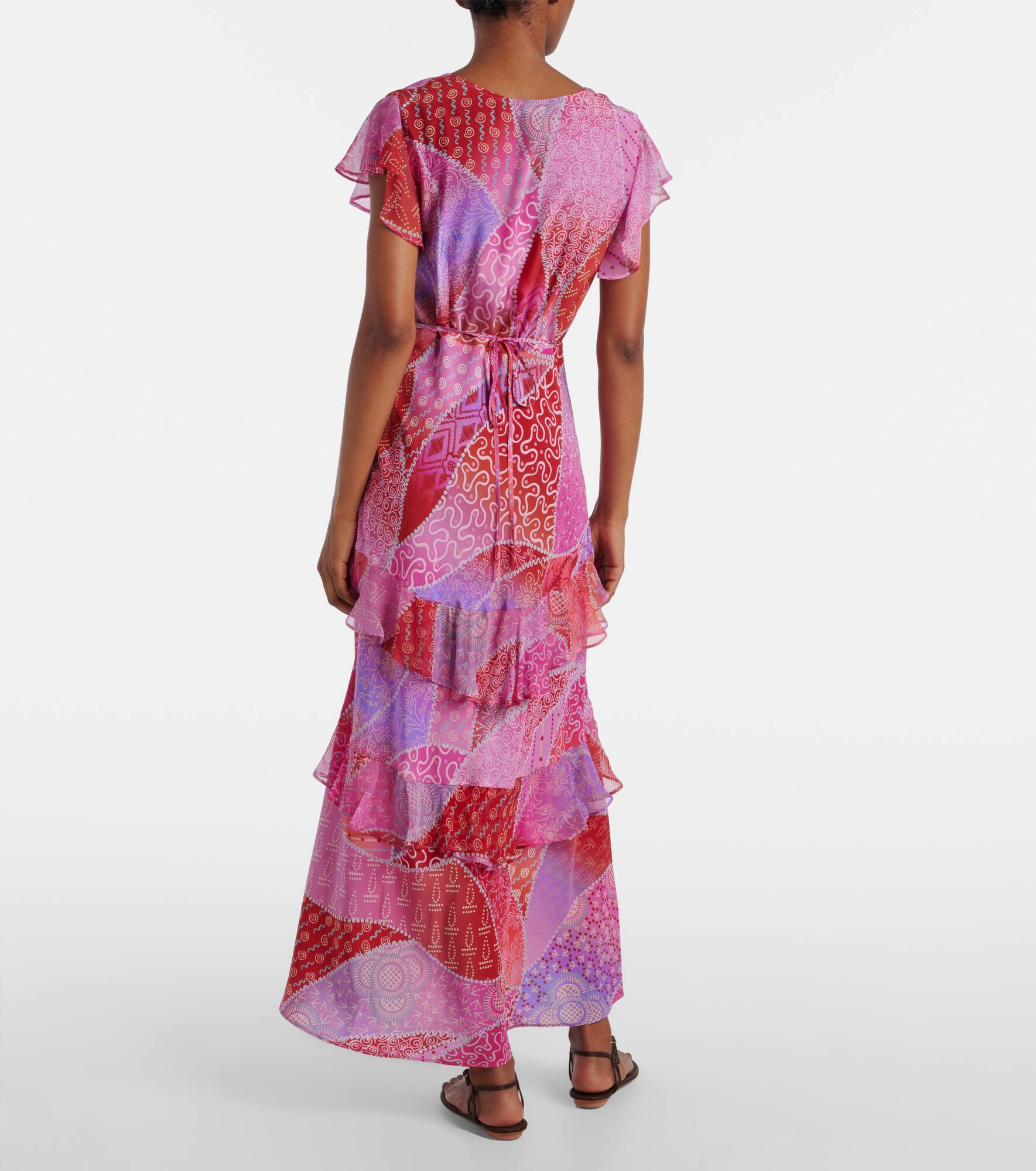 Meena printed silk maxi dress - 3
